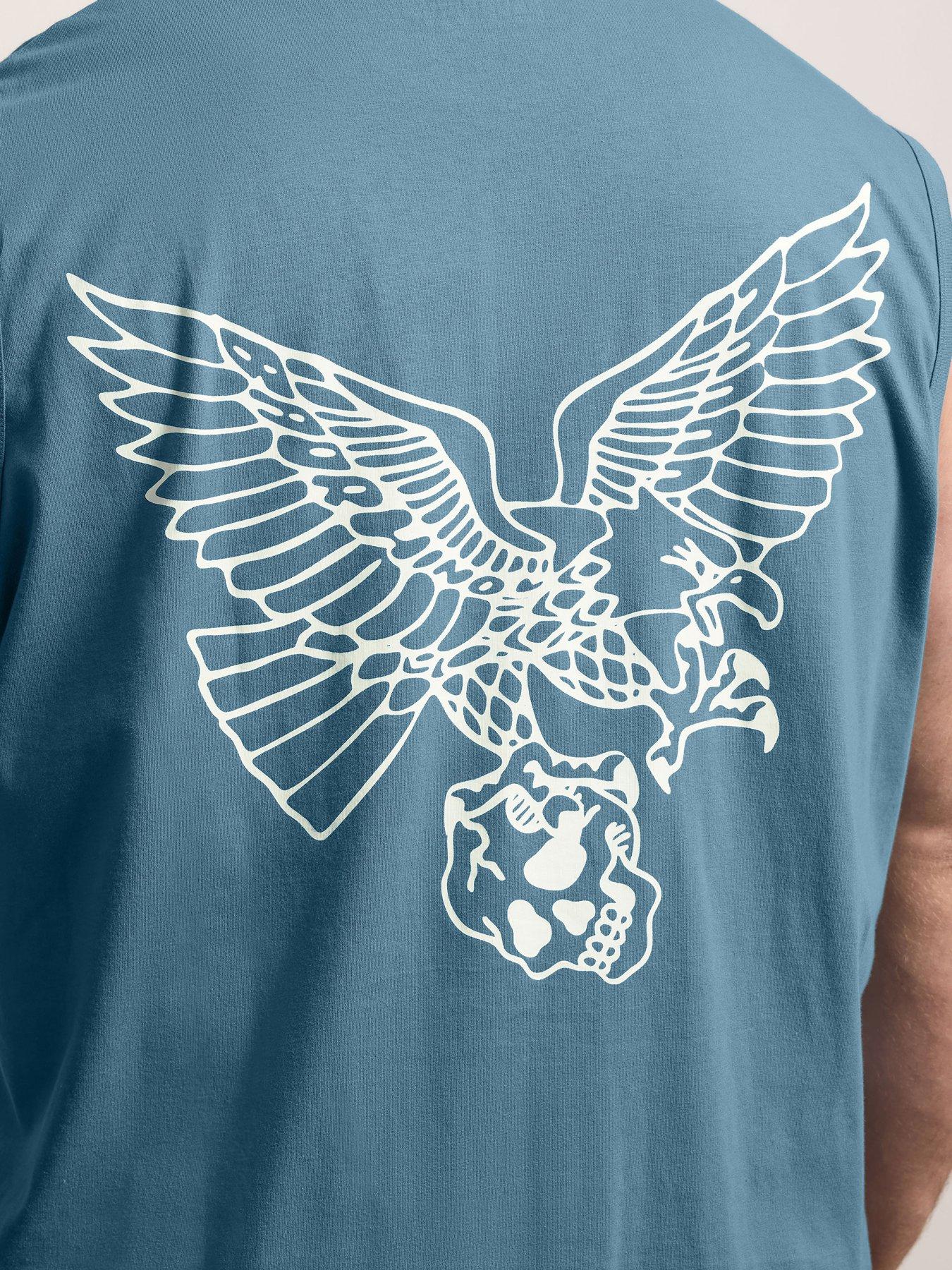 Image 4 of 4 of BadRhino Eagle Muscle Vest - Blue