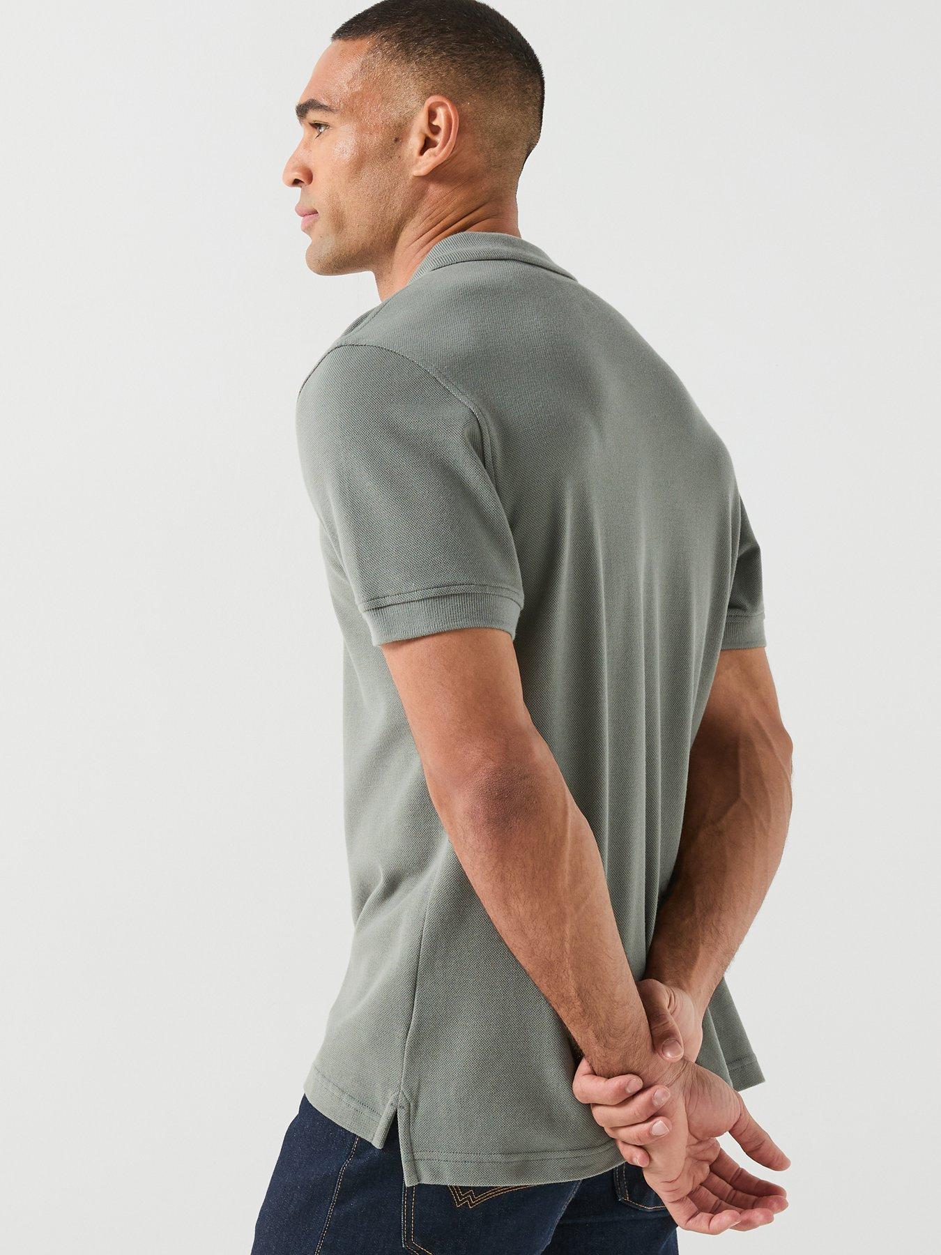 Image 2 of 6 of Belstaff Left Chest Patch Logo Polo Shirt - Grey