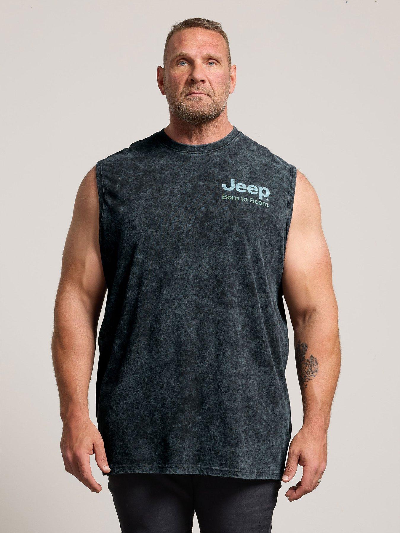 BadRhino Born To Rome' Muscle Vest Extra Long - Black
