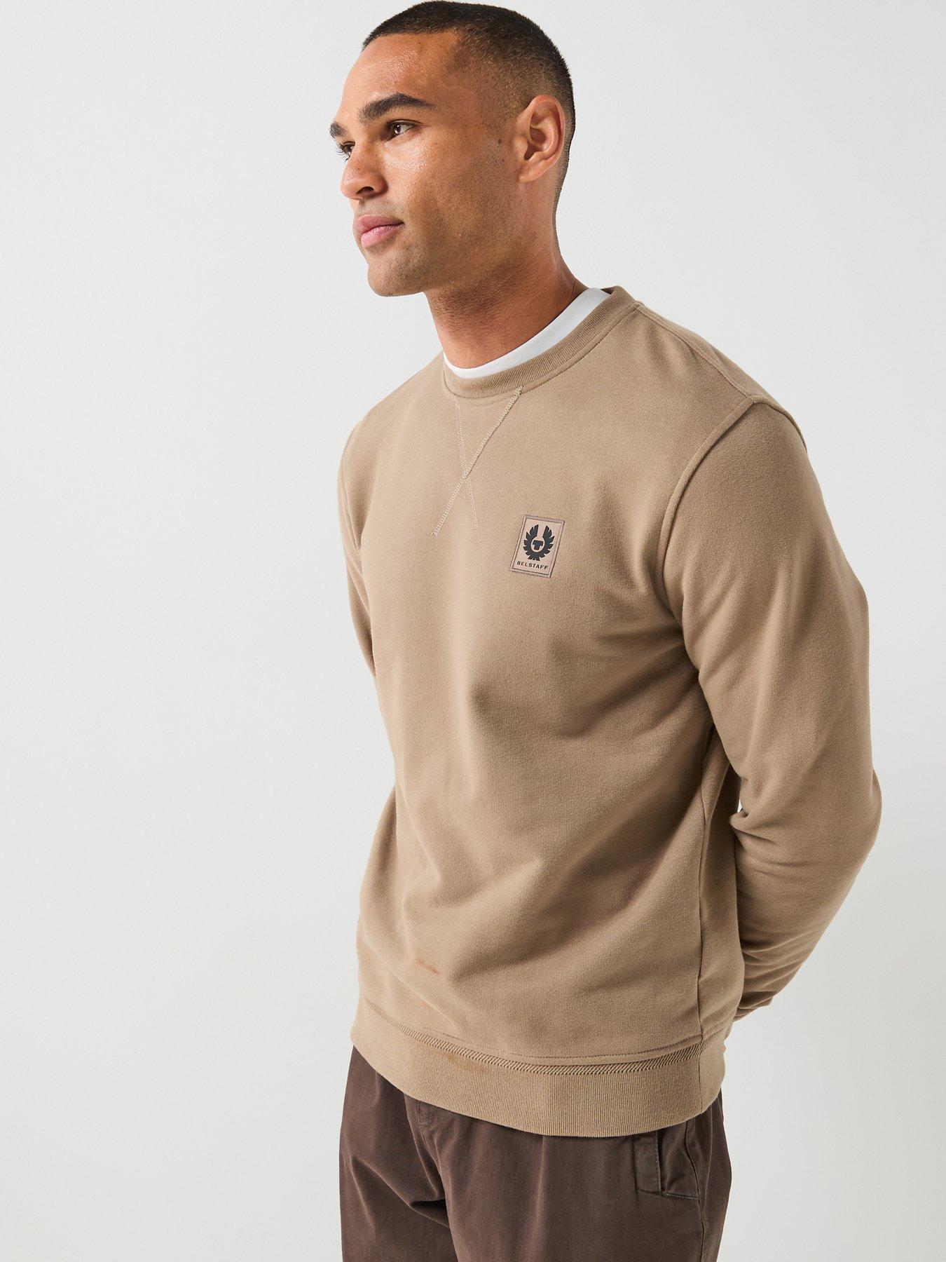 Belstaff Belstaff Left Chest Patch Logo Regular Fit Crew Sweat