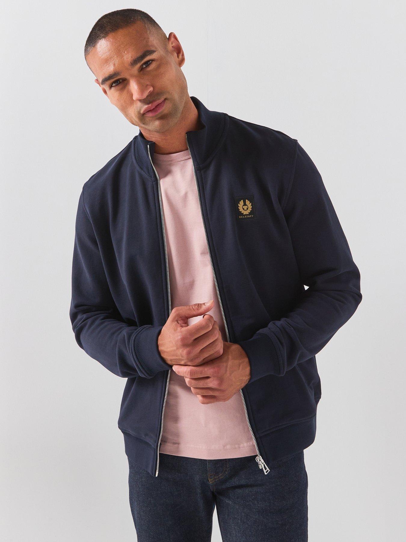 Image 1 of 6 of Belstaff Belstaff Left Chest Patch Full Zip Hoodie