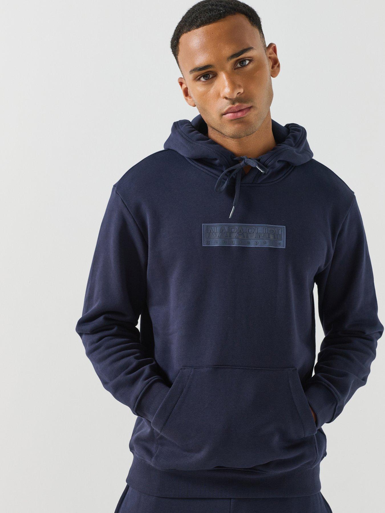 Image 1 of 6 of NAPAPIJRI Mens B-box Logo Hooide - Blue
