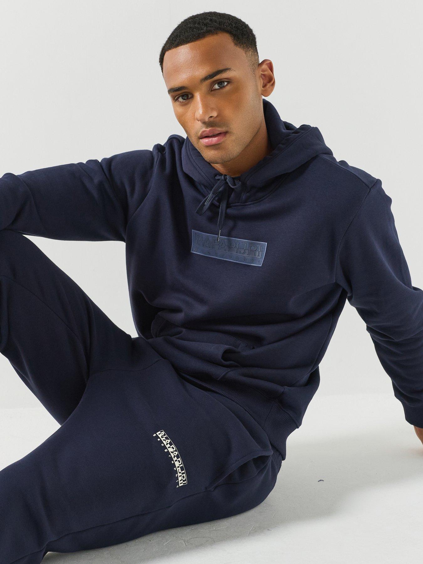 Image 4 of 6 of NAPAPIJRI Mens B-box Logo Hooide - Blue