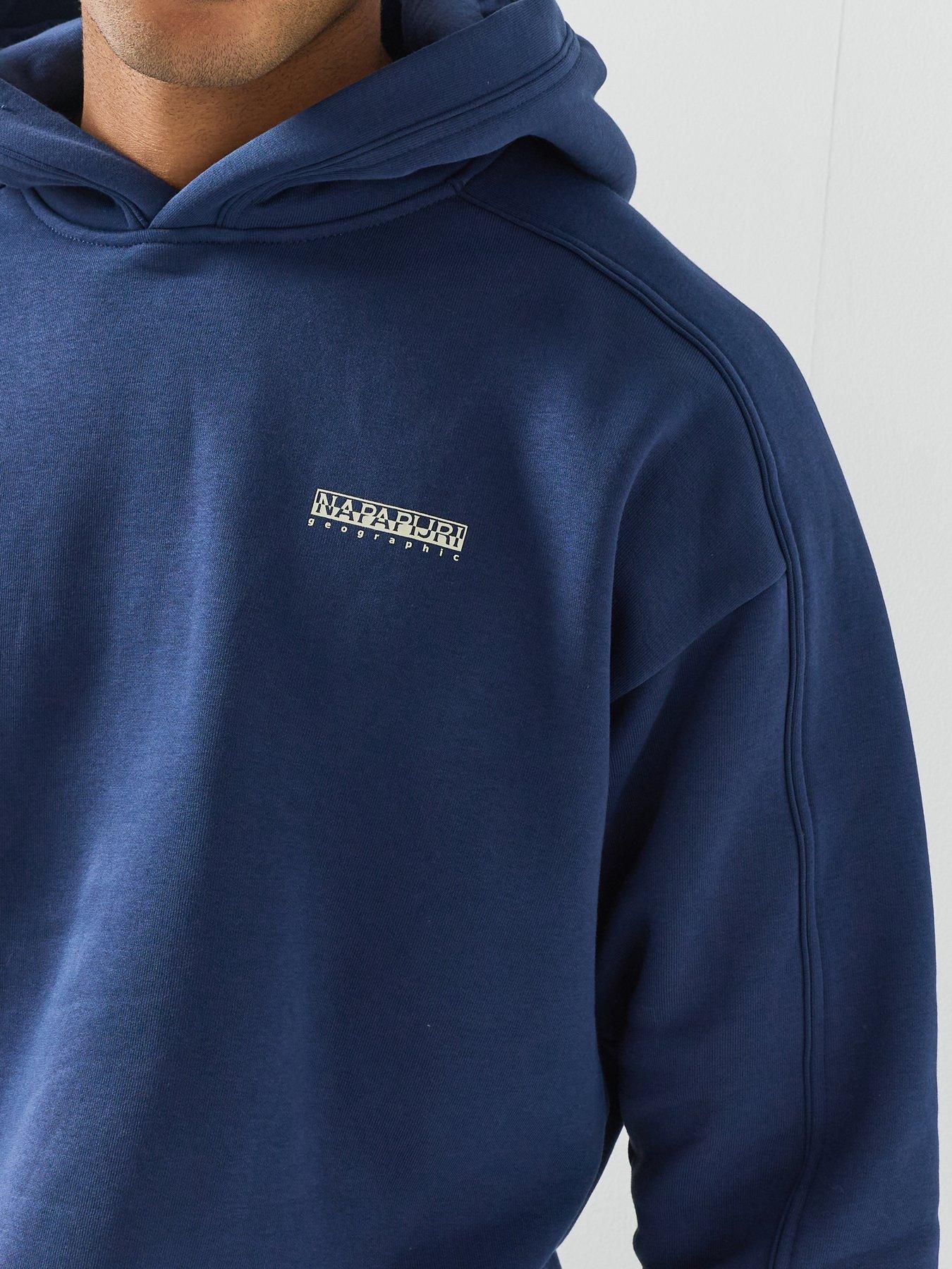Image 6 of 6 of NAPAPIJRI Mens Teza Black Hoodie Tee - Navy