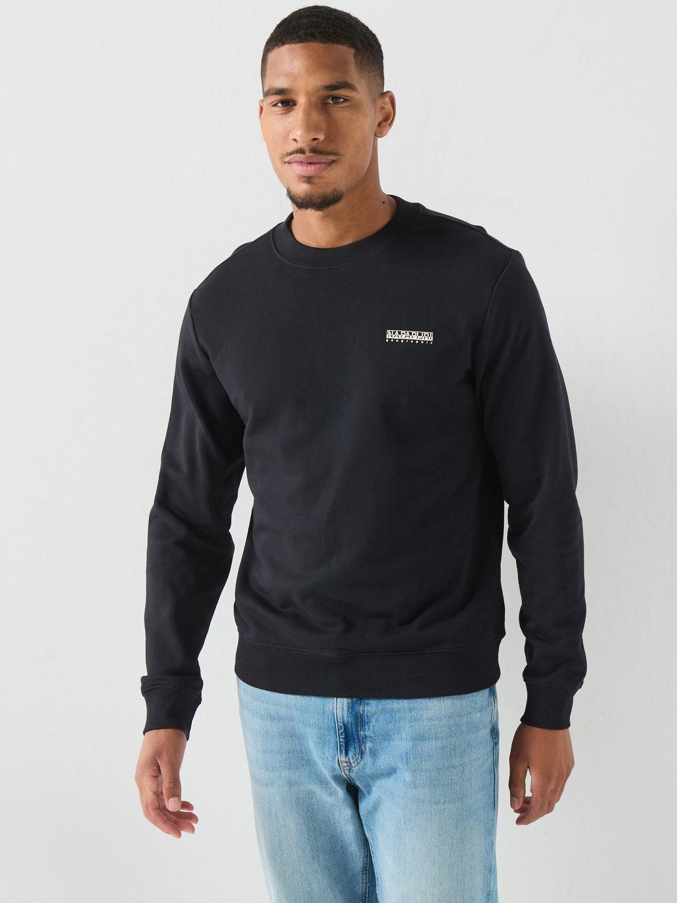 Image 1 of 4 of NAPAPIJRI Mens Small Box Sweatshirt - Black