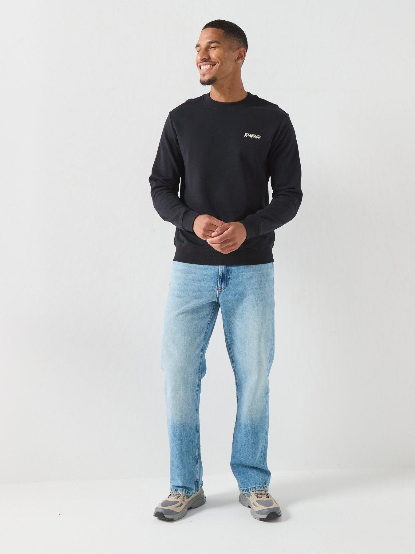Image 3 of 4 of NAPAPIJRI Mens Small Box Sweatshirt - Black