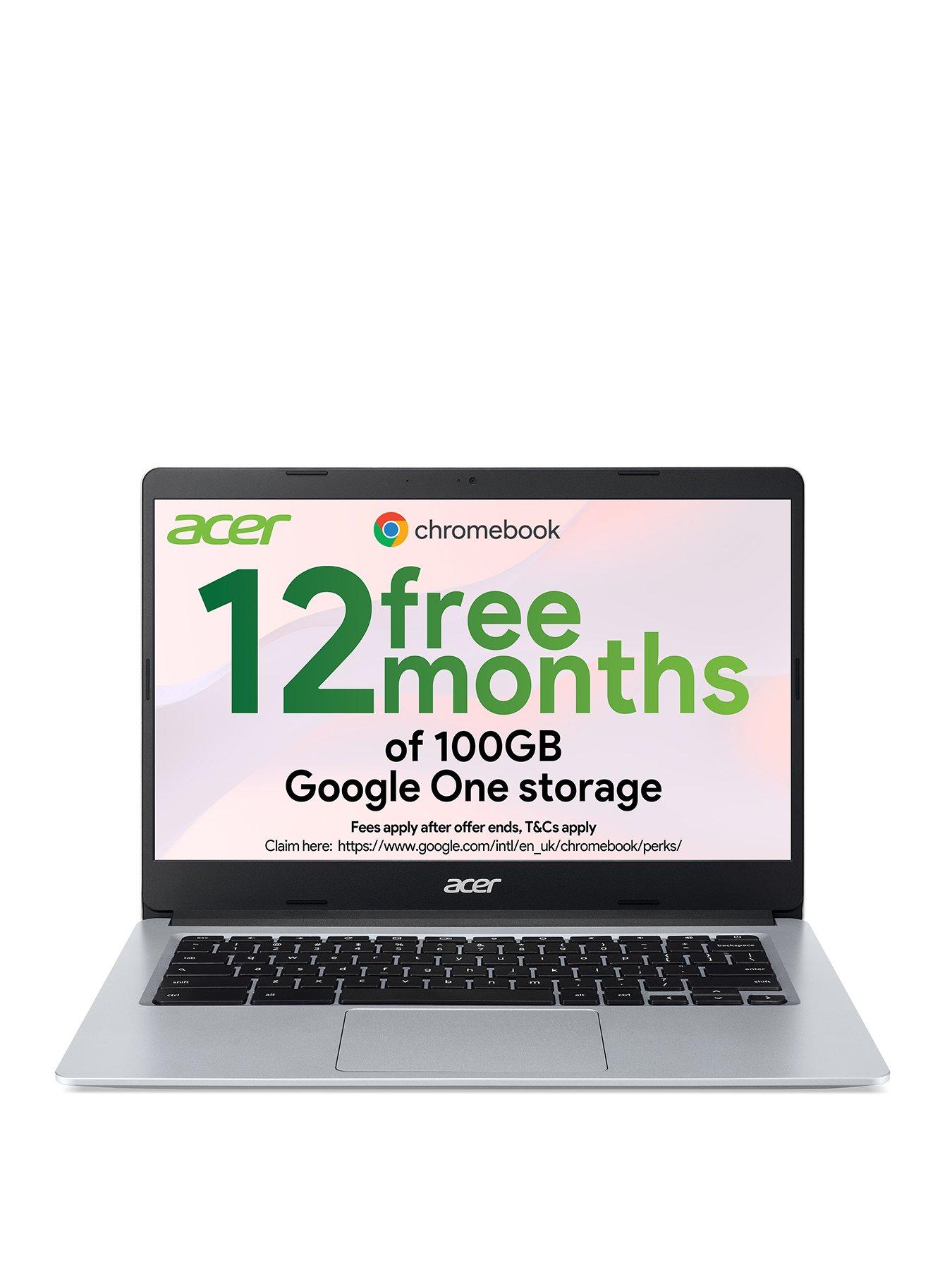 Image 1 of 7 of Acer Chromebook 314 Touchscreen - Intel Celeron - 4GB RAM - 128GB - 14in FHD - Silver