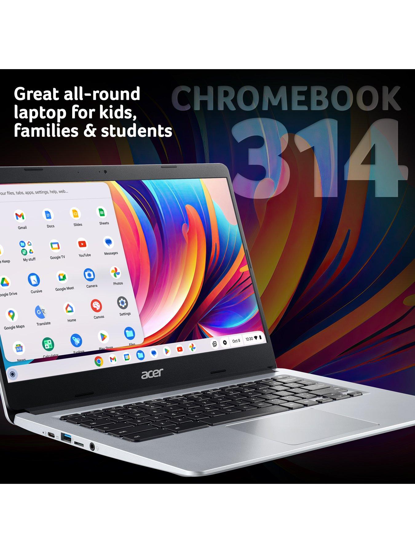 Image 2 of 7 of Acer Chromebook 314 Touchscreen - Intel Celeron - 4GB RAM - 128GB - 14in FHD - Silver