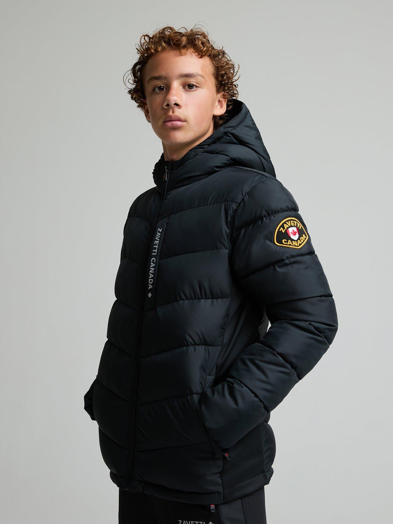 Image 4 of 7 of Zavetti Canada Junior Fallonino Puffer Hybrid Jacket - Black