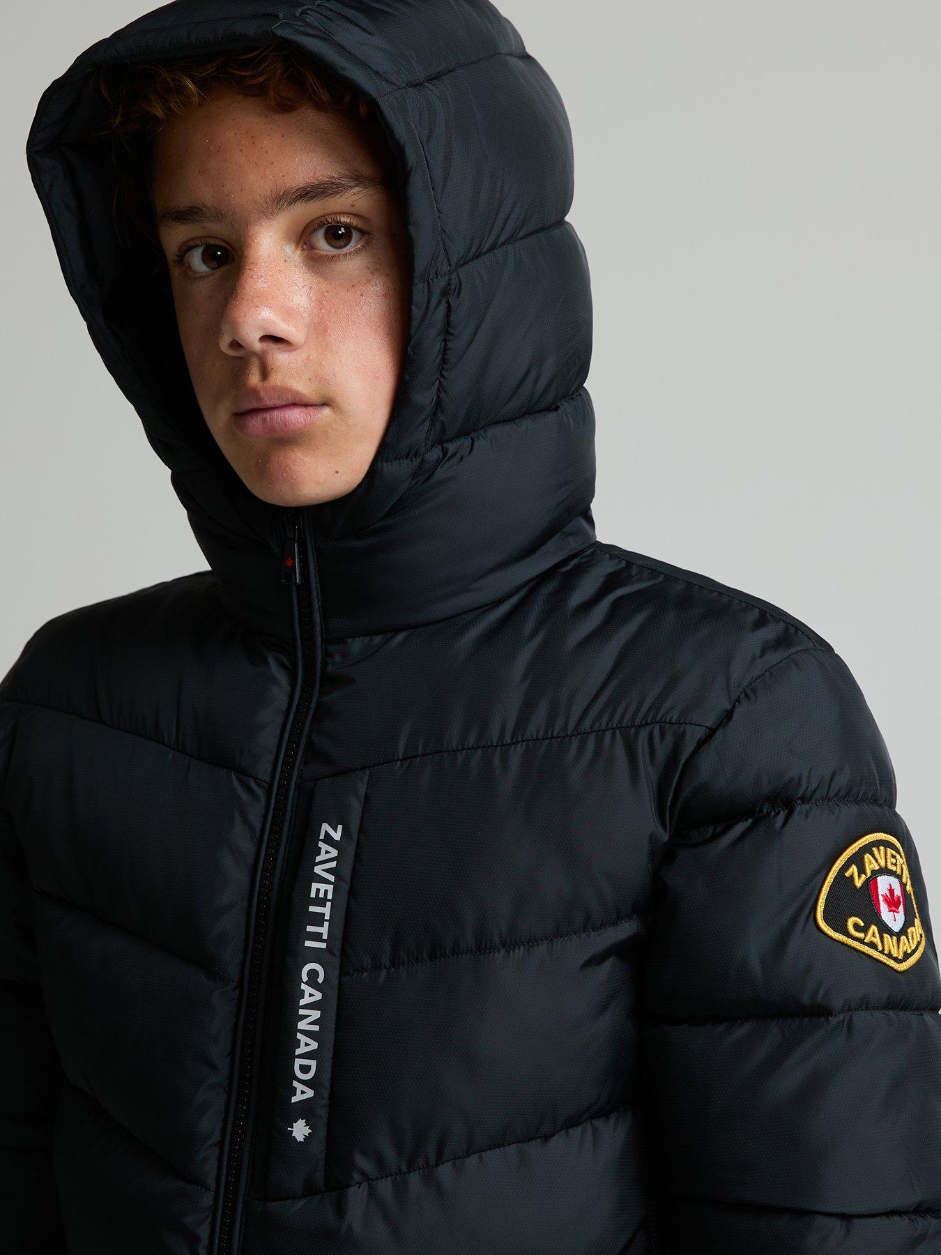 Image 6 of 7 of Zavetti Canada Junior Fallonino Puffer Hybrid Jacket - Black