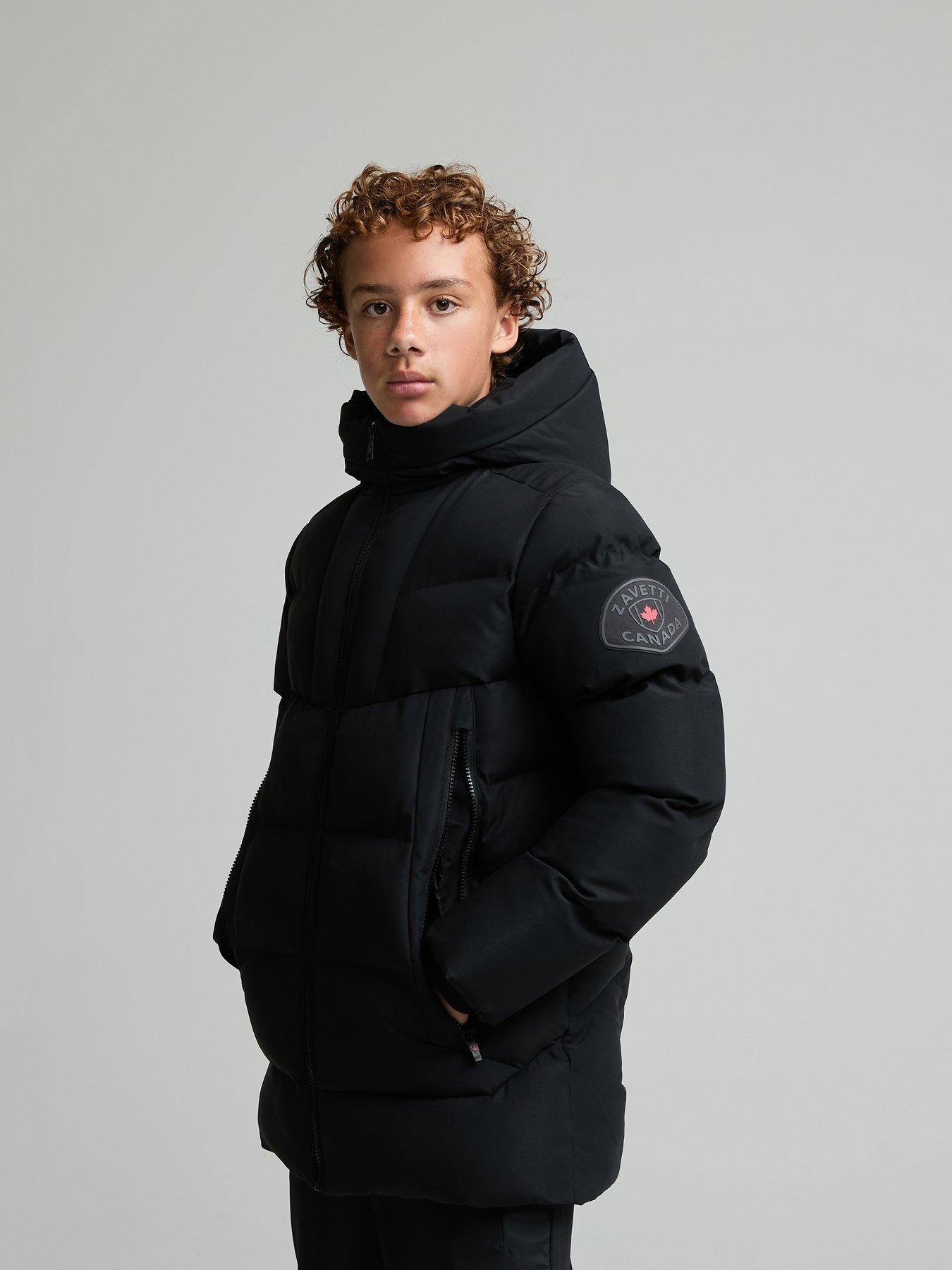 Image 1 of 7 of Zavetti Canada Jn Saletini Puffer Parka Jacket - Black