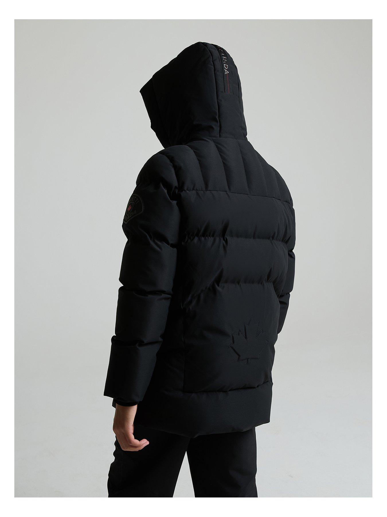 Image 3 of 7 of Zavetti Canada Jn Saletini Puffer Parka Jacket - Black