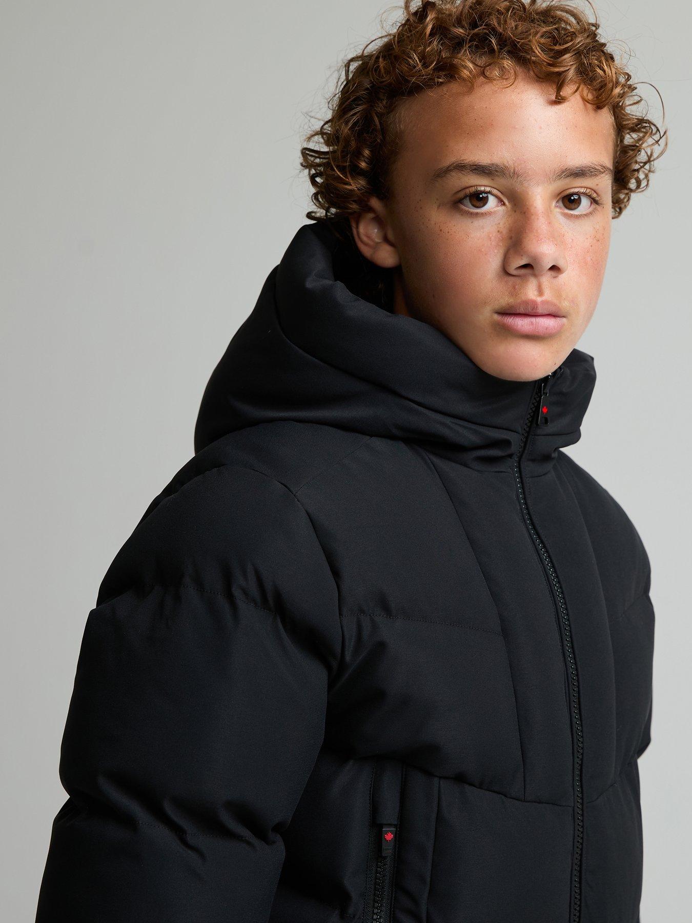 Image 6 of 7 of Zavetti Canada Jn Saletini Puffer Parka Jacket - Black