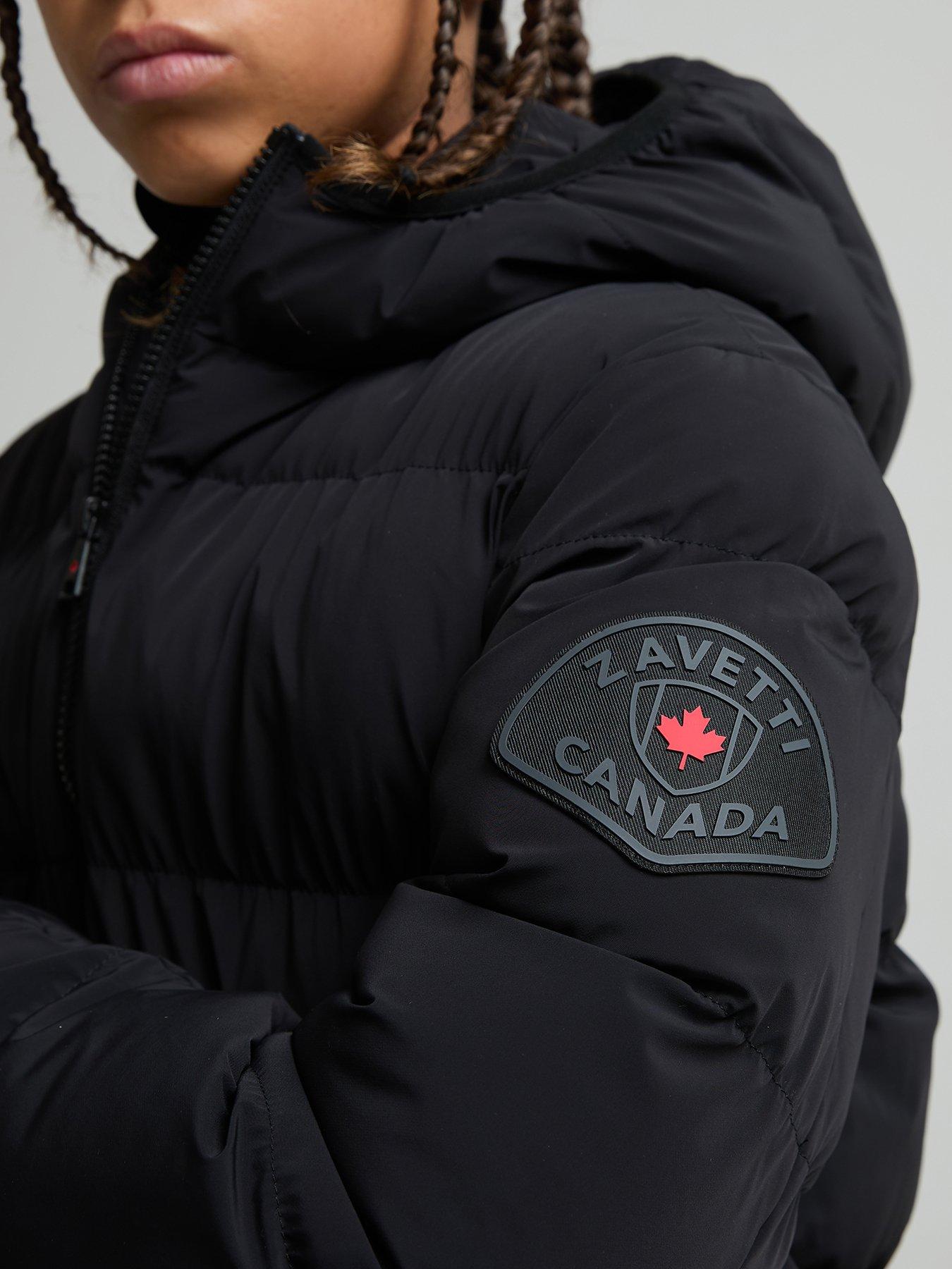 Image 5 of 7 of Zavetti Canada Kids' Dalzino Puffer Jacket with Hood and Zip Fastening - Black