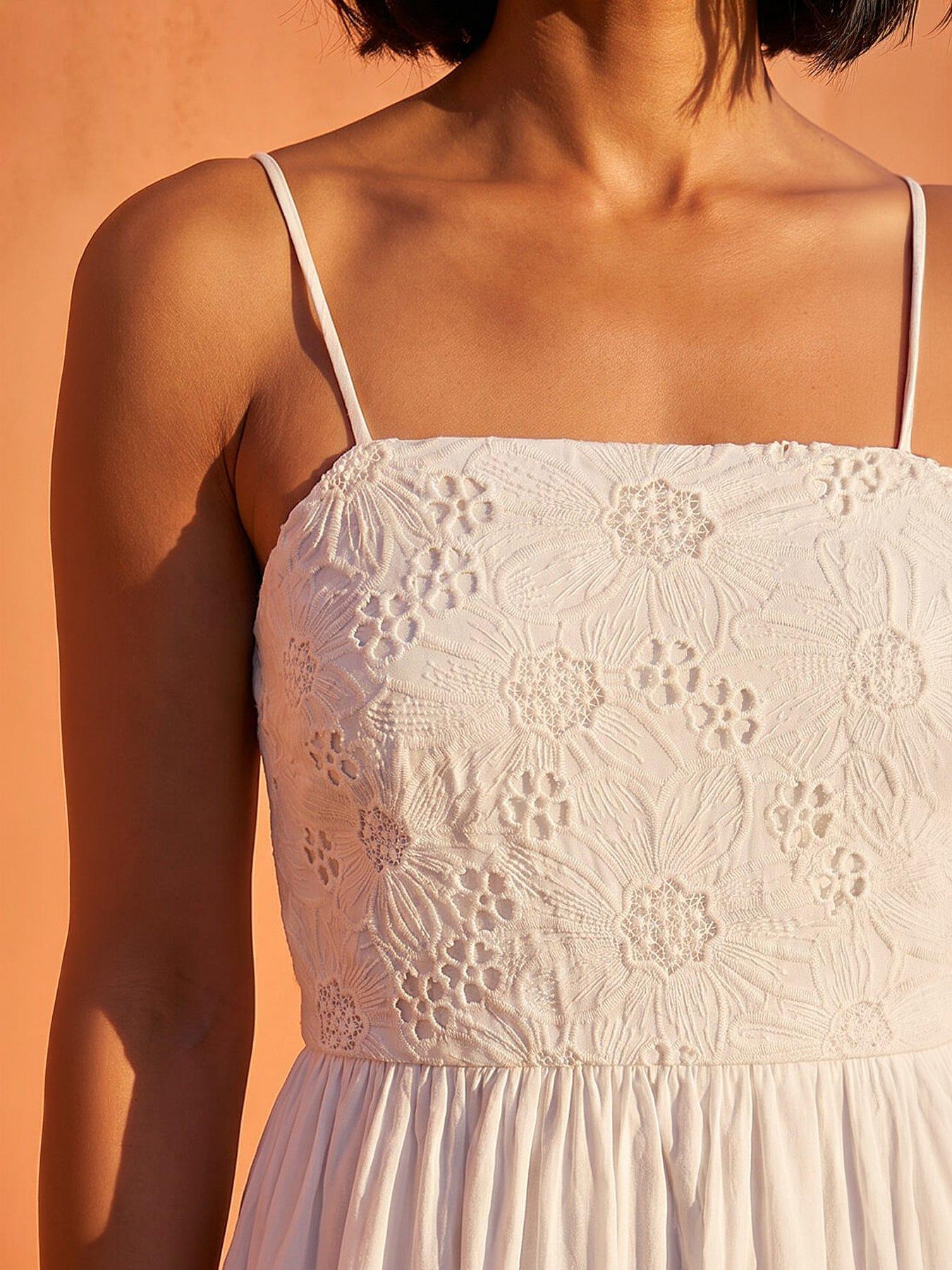 Image 2 of 4 of Roman Floral Strappy Midi Dress