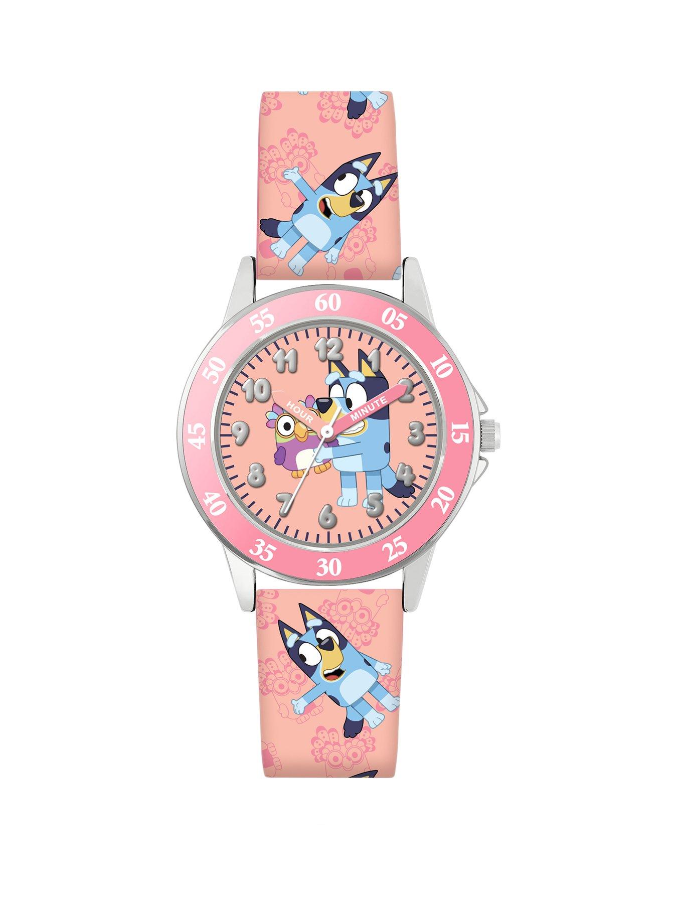 Disney BLUEY PINK STRAP TIME TEACHER