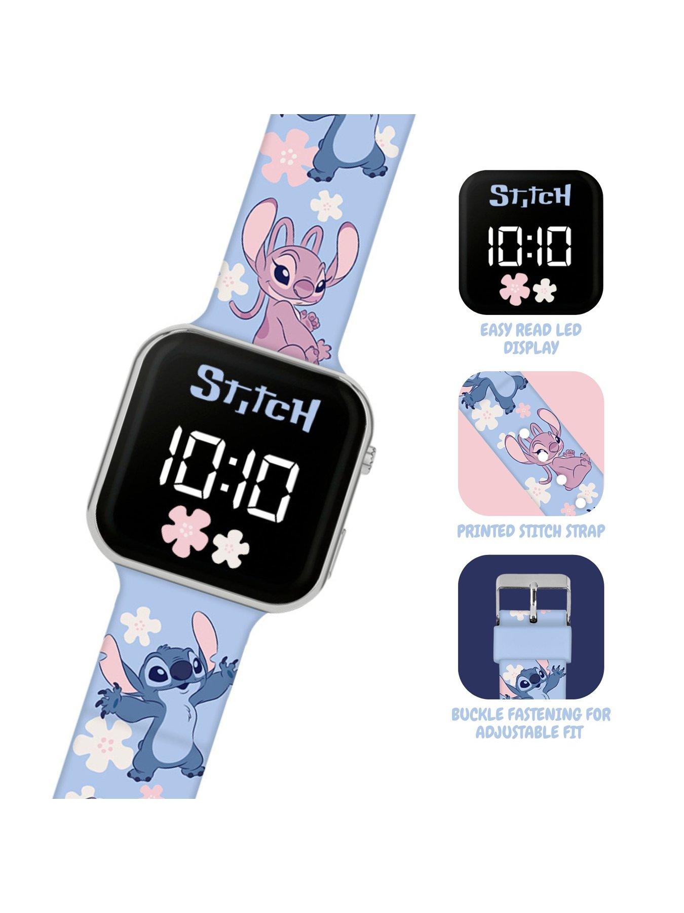 Image 2 of 4 of Disney Stitch &amp; Angel Printed Led Watch