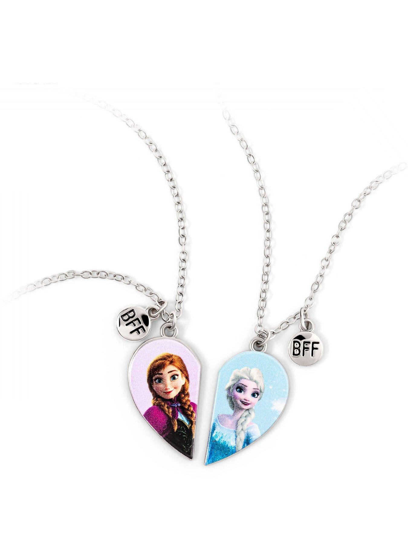 Image 1 of 5 of Disney Kids Heart Necklace Set Frozen
