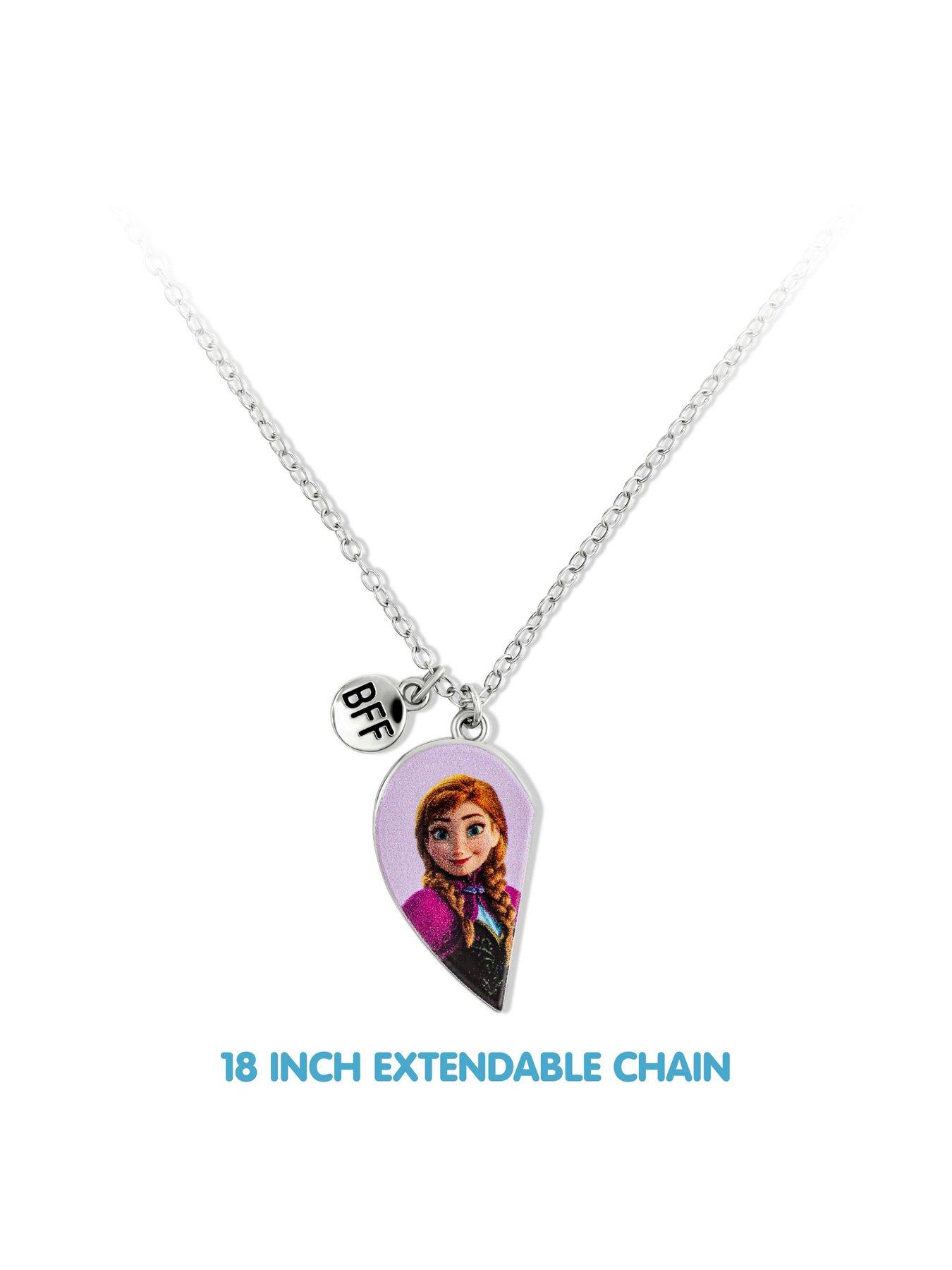 Image 3 of 5 of Disney Kids Heart Necklace Set Frozen