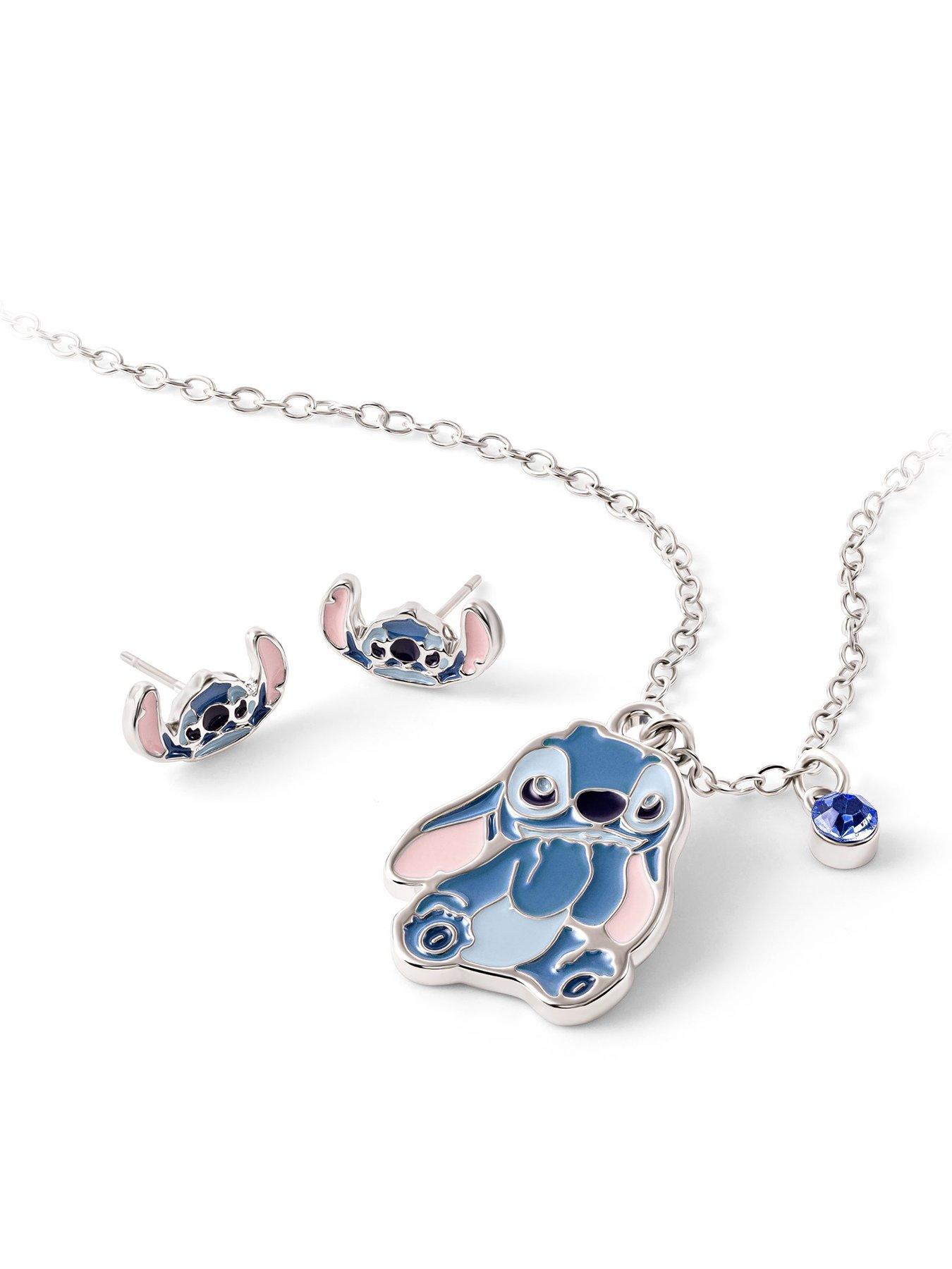 Disney Kids Earrings And Necklace Set Stitch