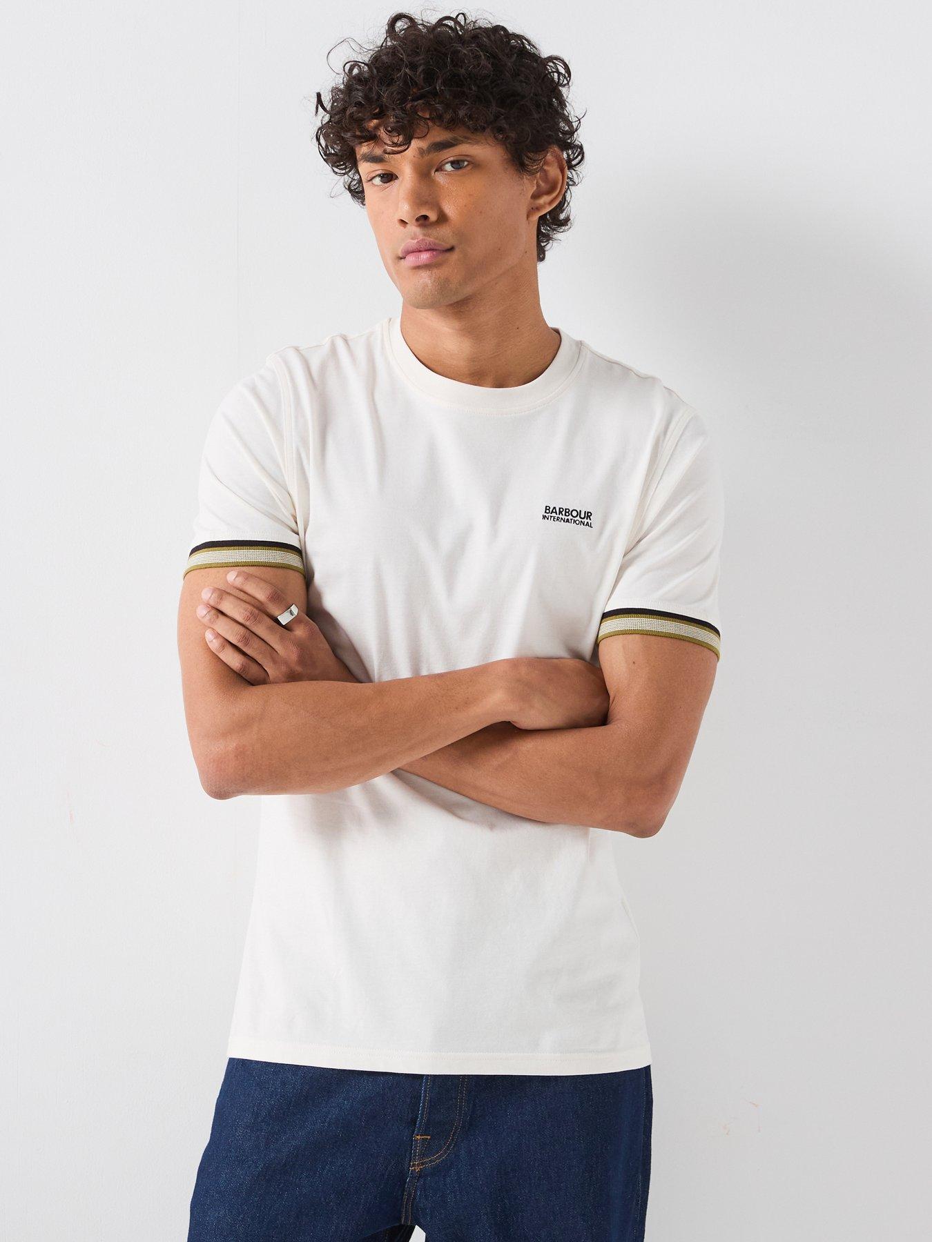 Barbour International International Newport Tipped T-Shirt - White
