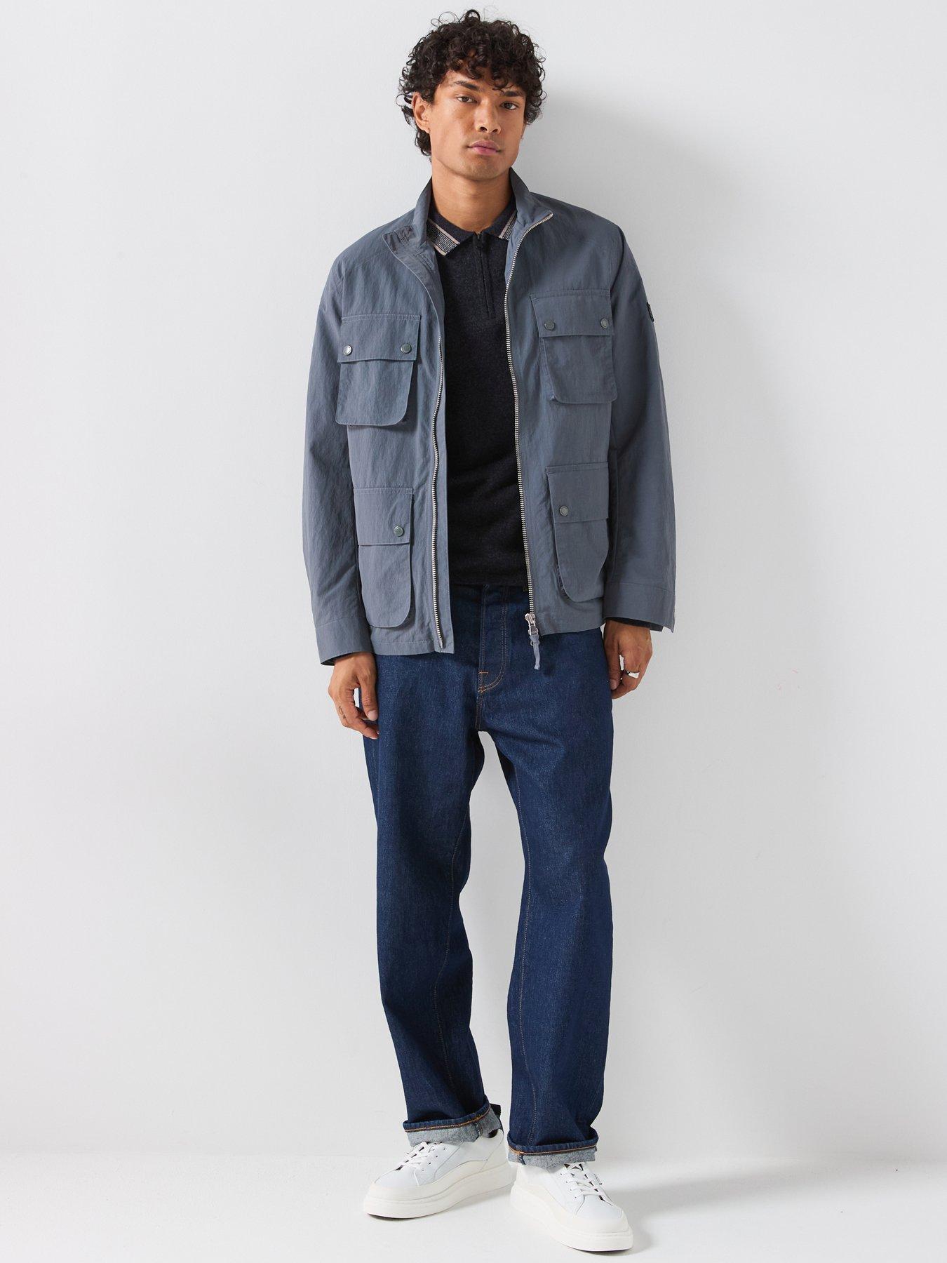 Image 3 of 6 of Barbour International Mens Course Showerproof Utility Pocket Jacket - Grey