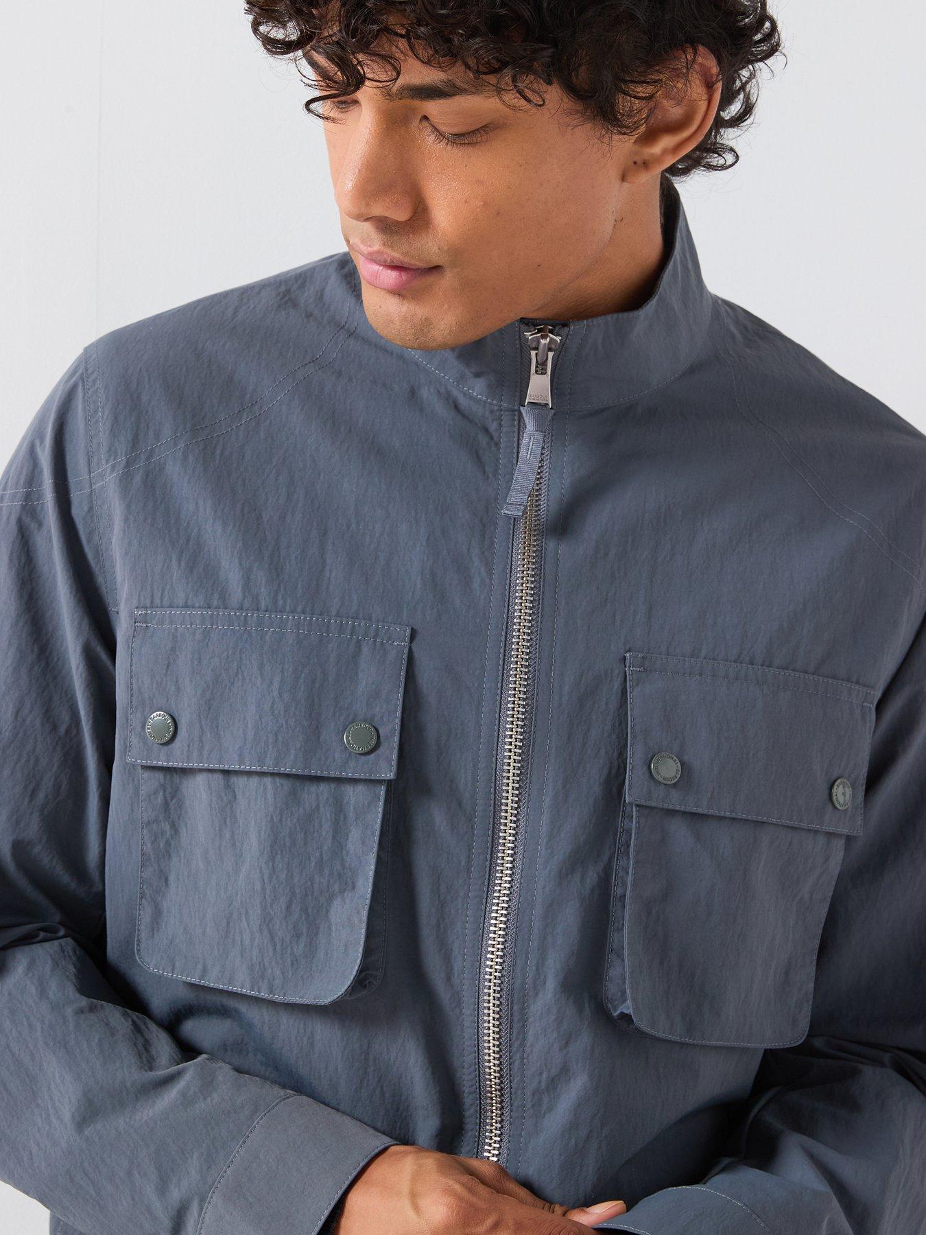 Image 4 of 6 of Barbour International Mens Course Showerproof Utility Pocket Jacket - Grey