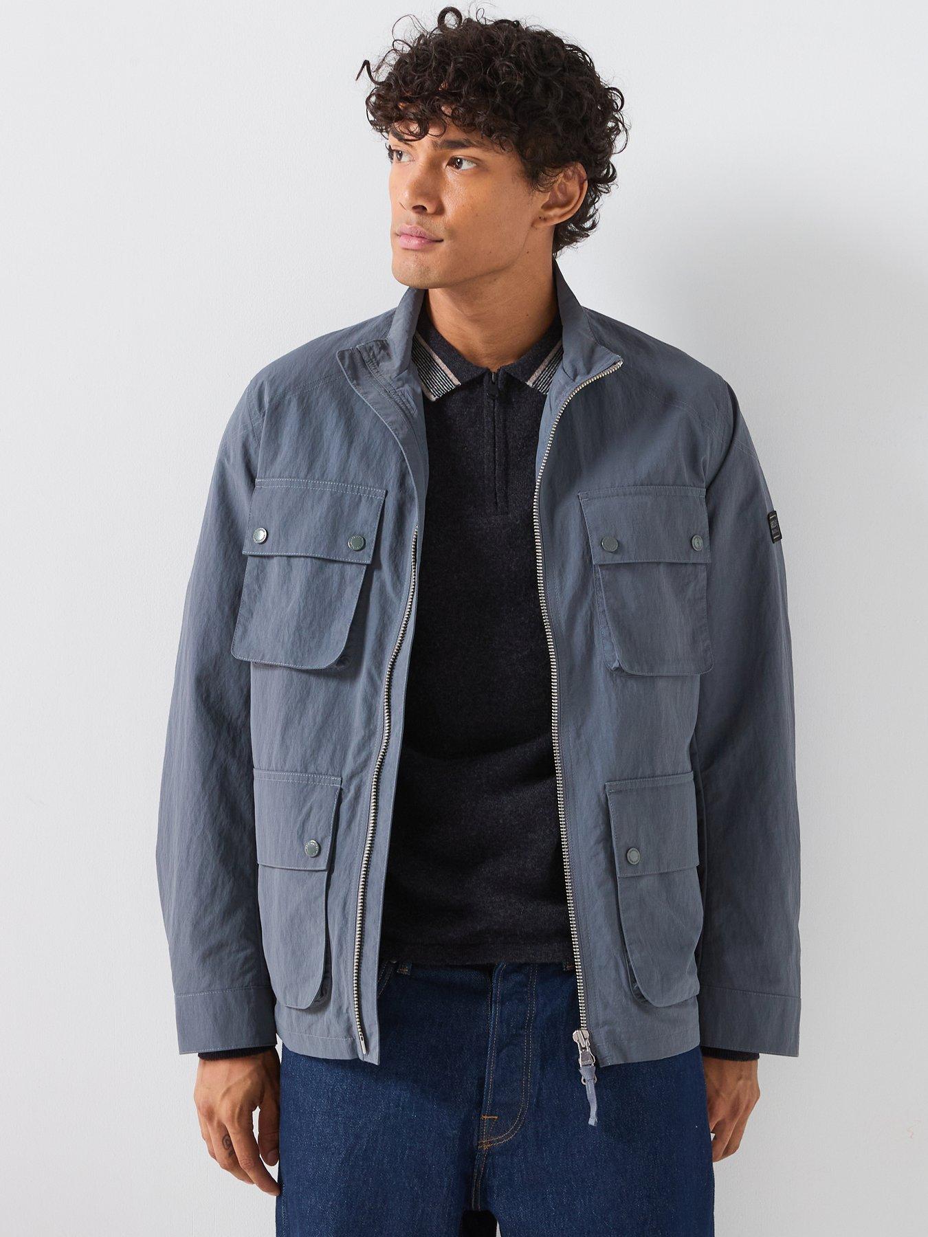 Image 6 of 6 of Barbour International Mens Course Showerproof Utility Pocket Jacket - Grey