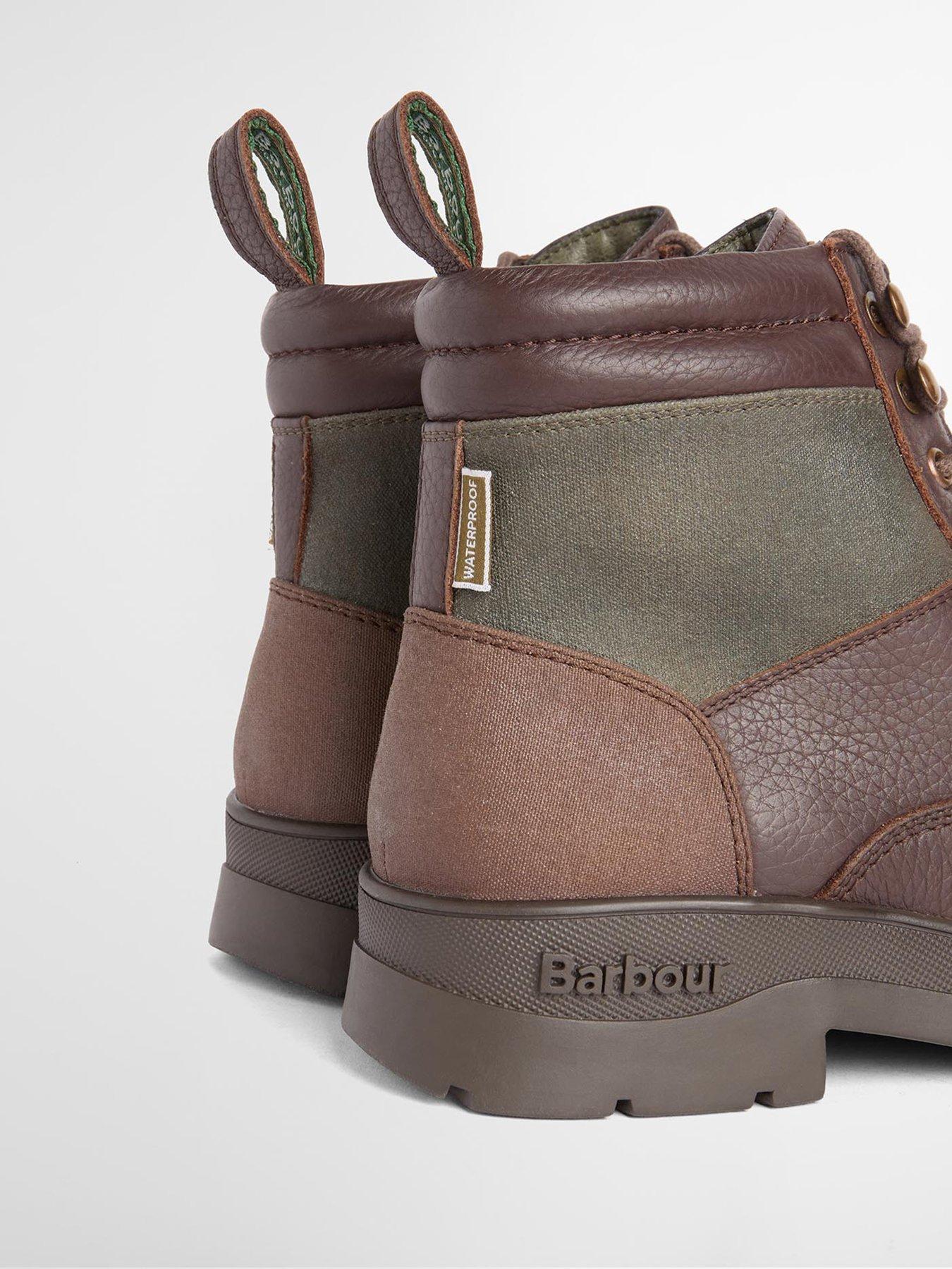 Image 5 of 5 of Barbour Mens Eslington Lace-Up Padded Collar Boots - Dark Brown
