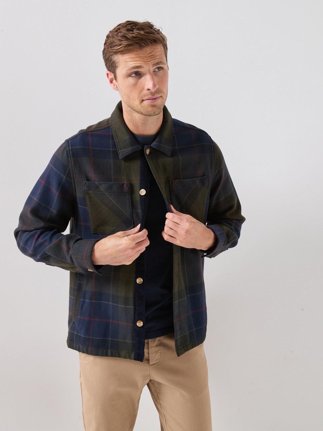 Barbour Large Shadow Tartan Overshirt - Navy