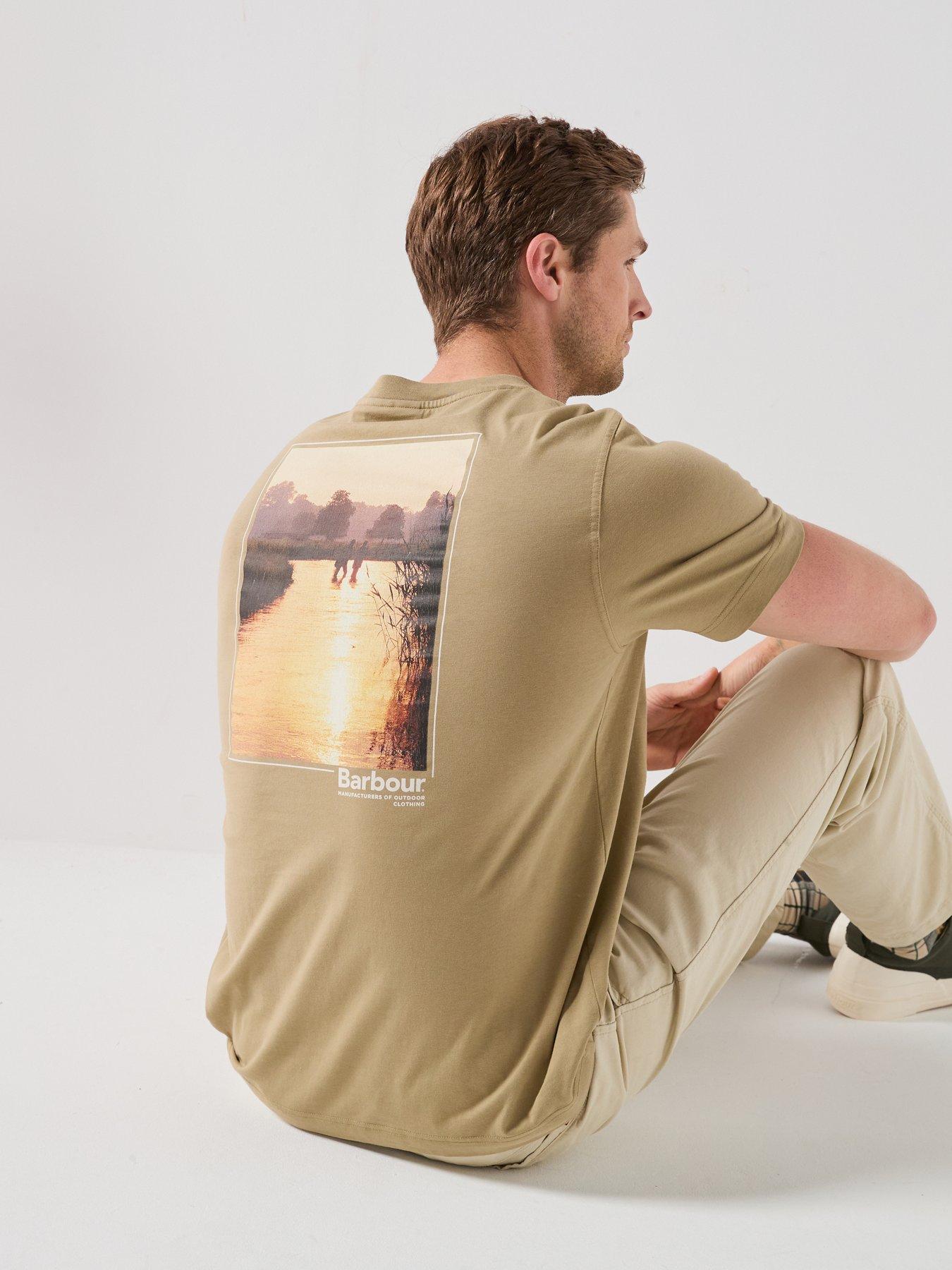 Barbour Birchcliffe Relaxed Back Graphic T-Shirt - Beige