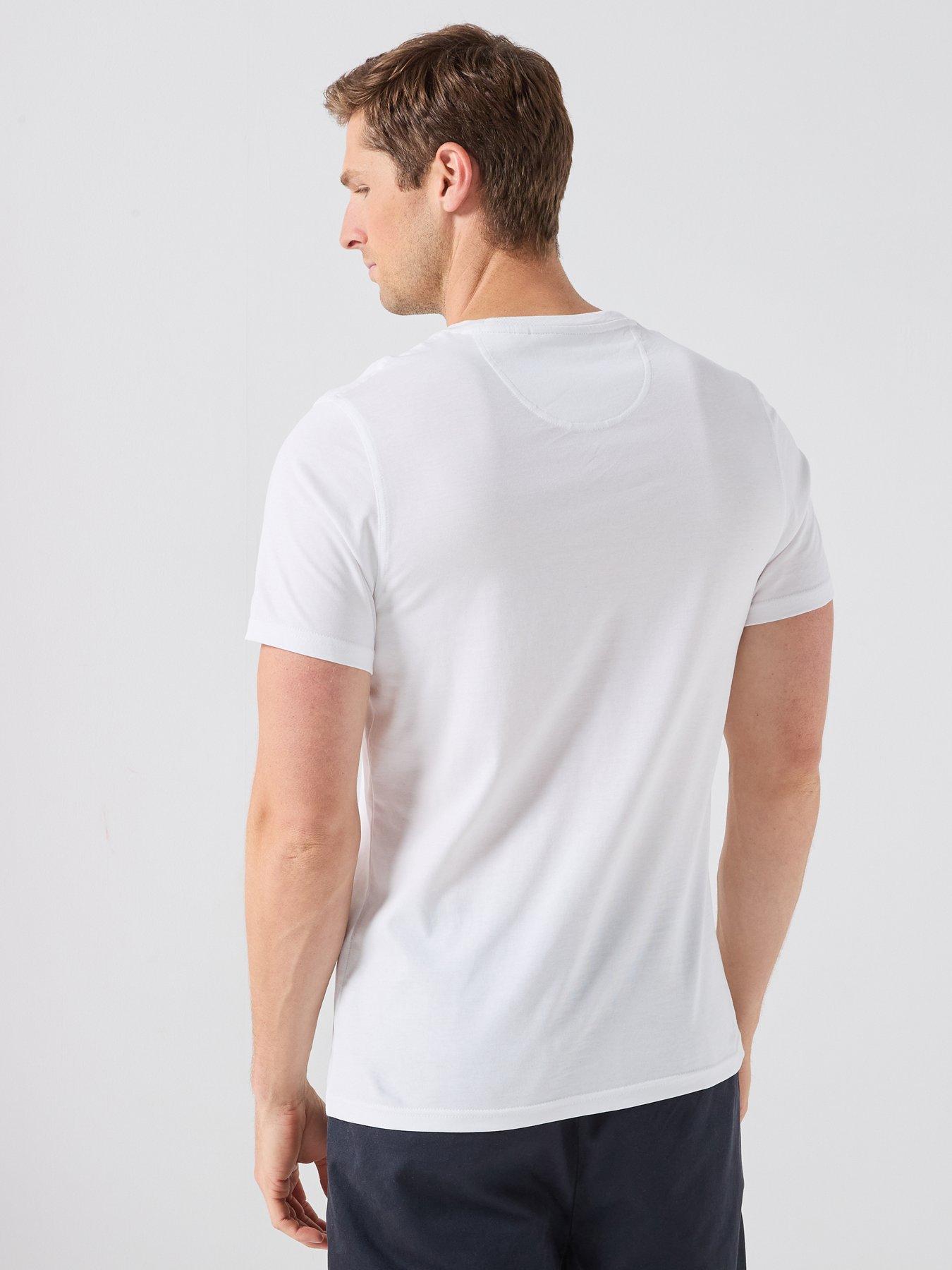 Image 2 of 6 of Barbour Logo Tailored T-Shirt - White