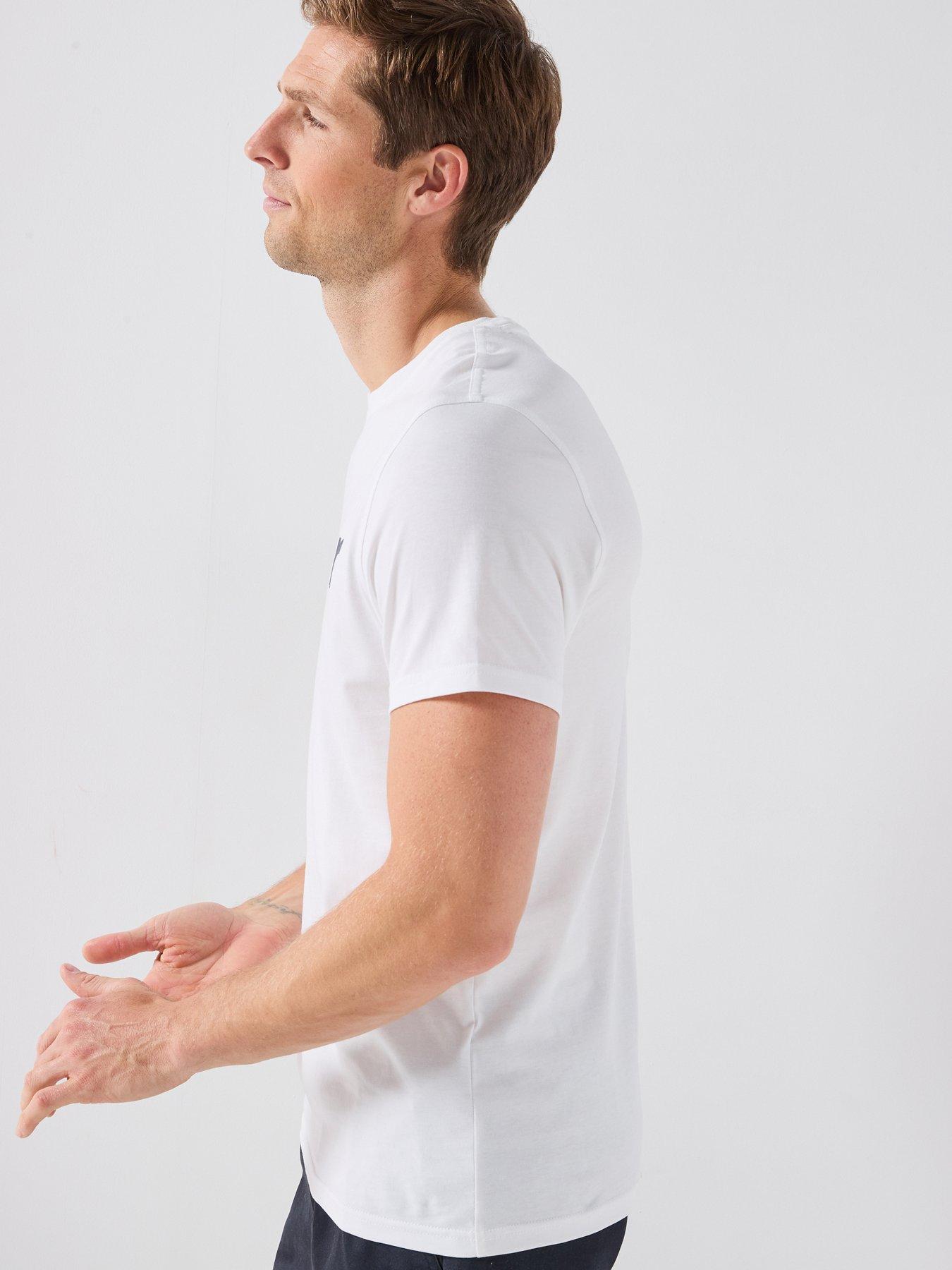 Image 4 of 6 of Barbour Logo Tailored T-Shirt - White