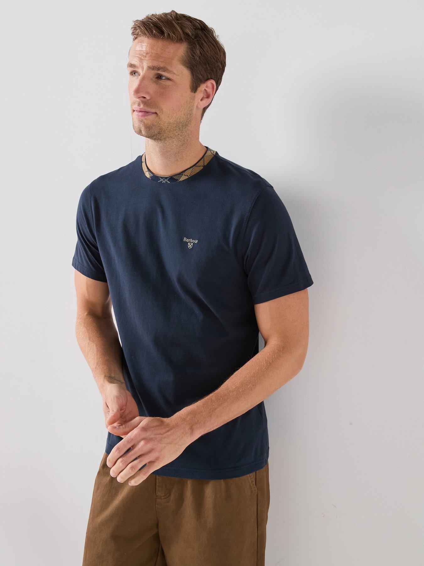 Barbour Stanford Tartan Tailored T-Shirt - Navy