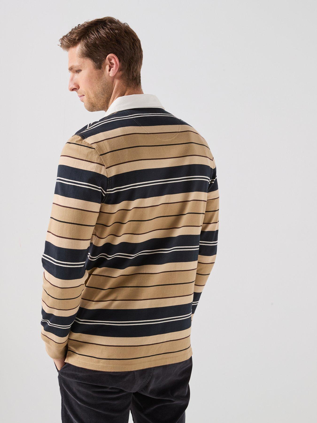 Image 2 of 5 of Barbour Frith Striped Rugby Shirt - Beige