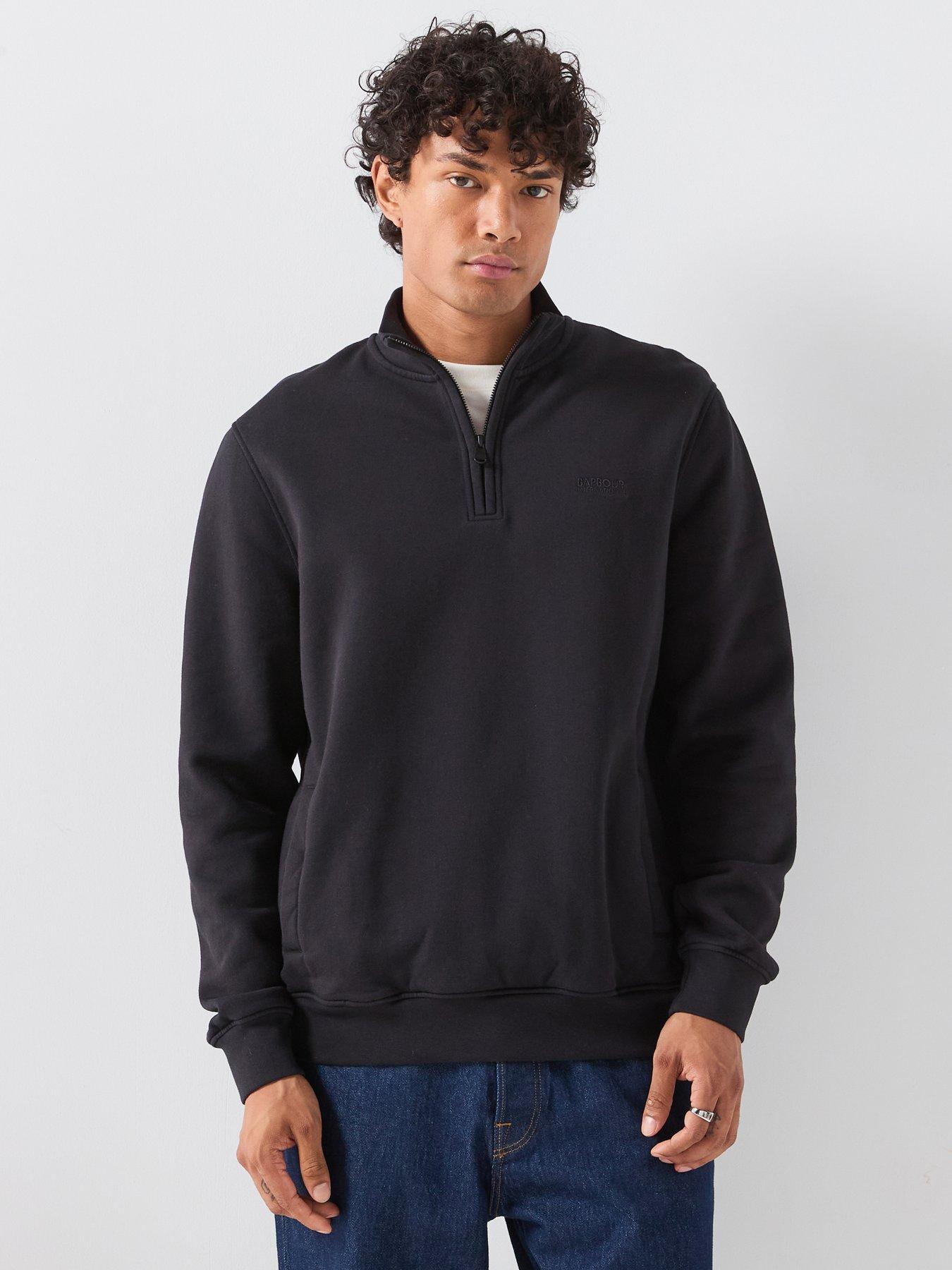 Barbour International International 90Th Anniversary Half Zip Sweat - Black