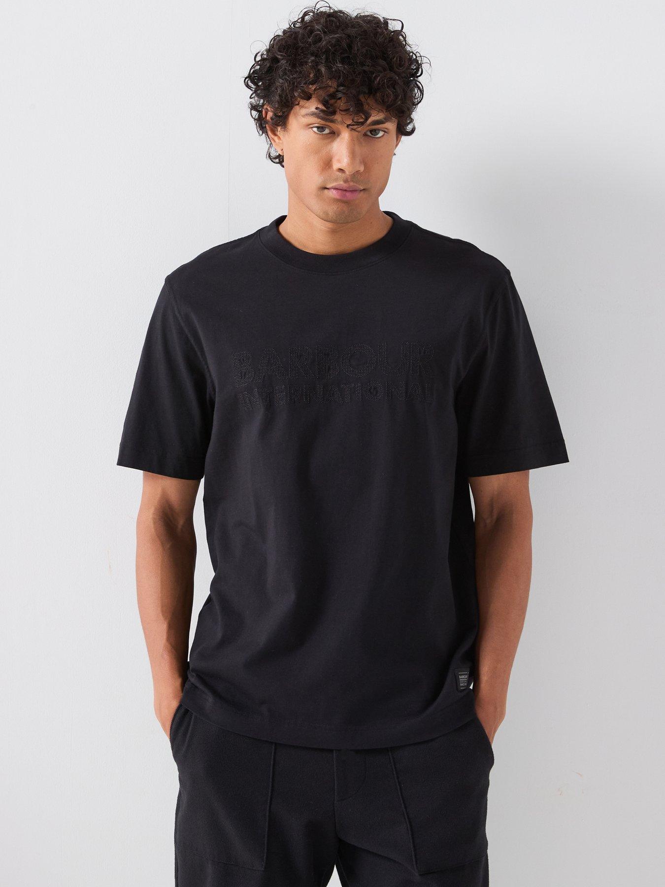 Barbour International International 90Th Anniversary Heavy Relaxed Fit T-Shirt - Black