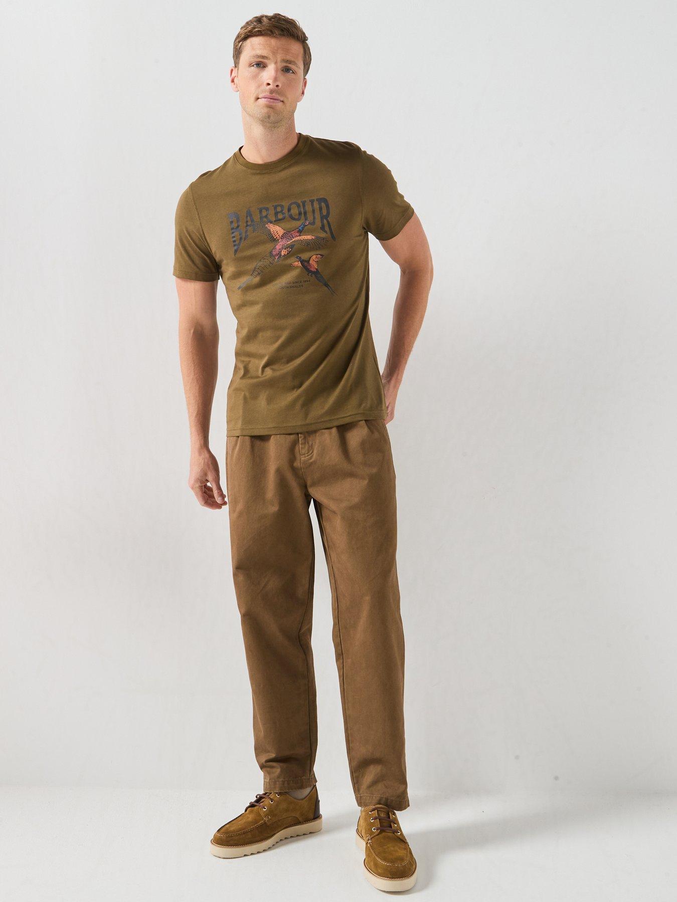 Image 3 of 5 of Barbour Pheasant Graphic Tailored T-Shirt - Green