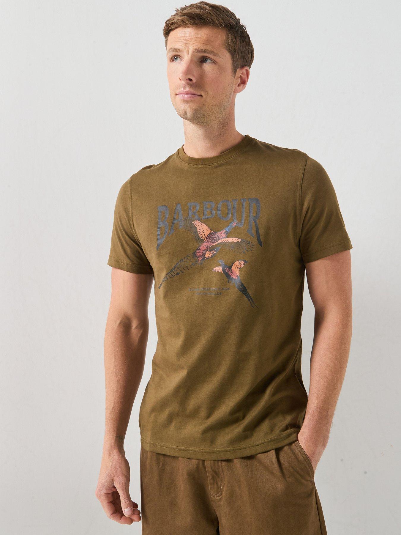 Image 4 of 5 of Barbour Pheasant Graphic Tailored T-Shirt - Green