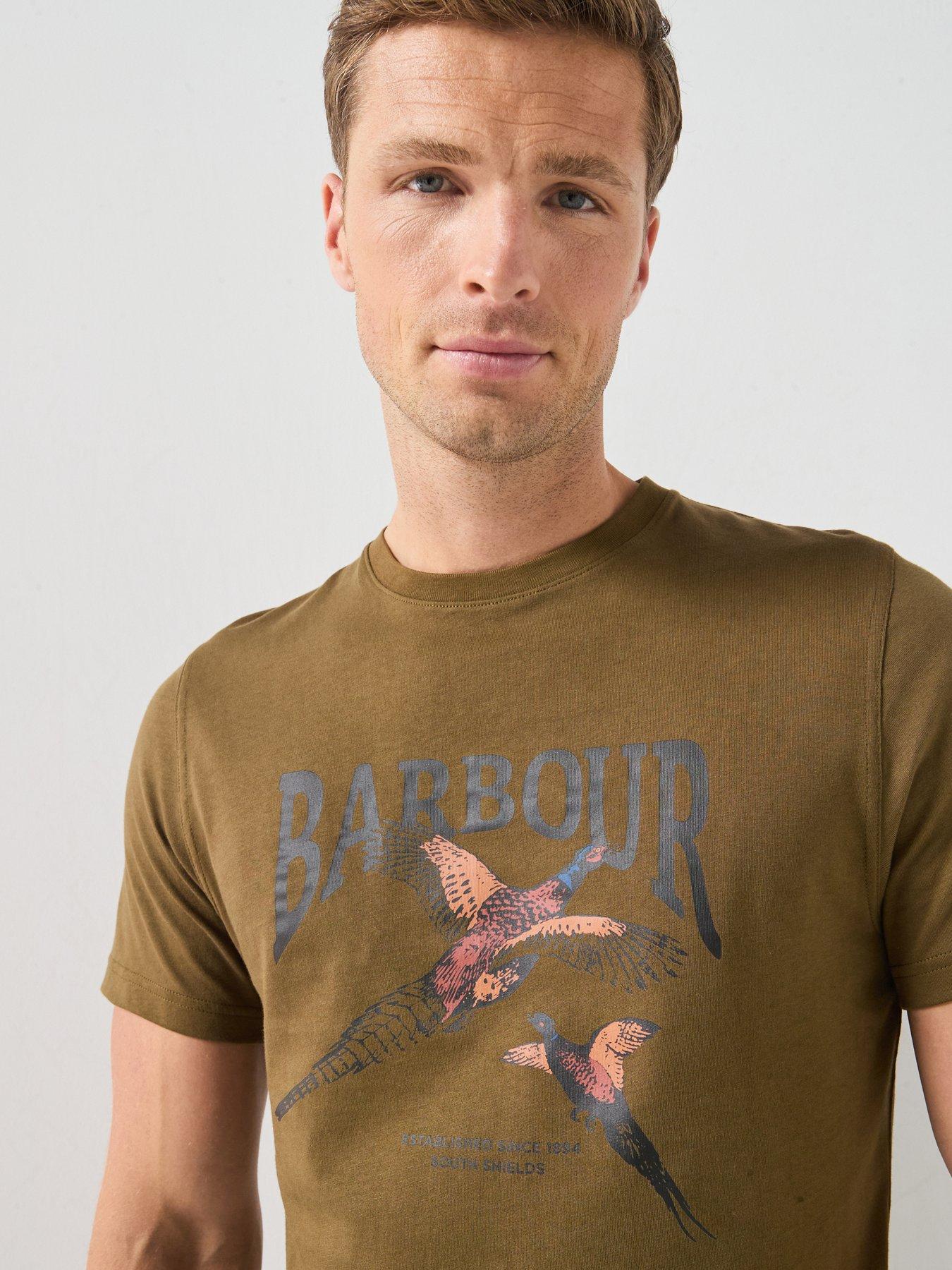 Image 5 of 5 of Barbour Pheasant Graphic Tailored T-Shirt - Green