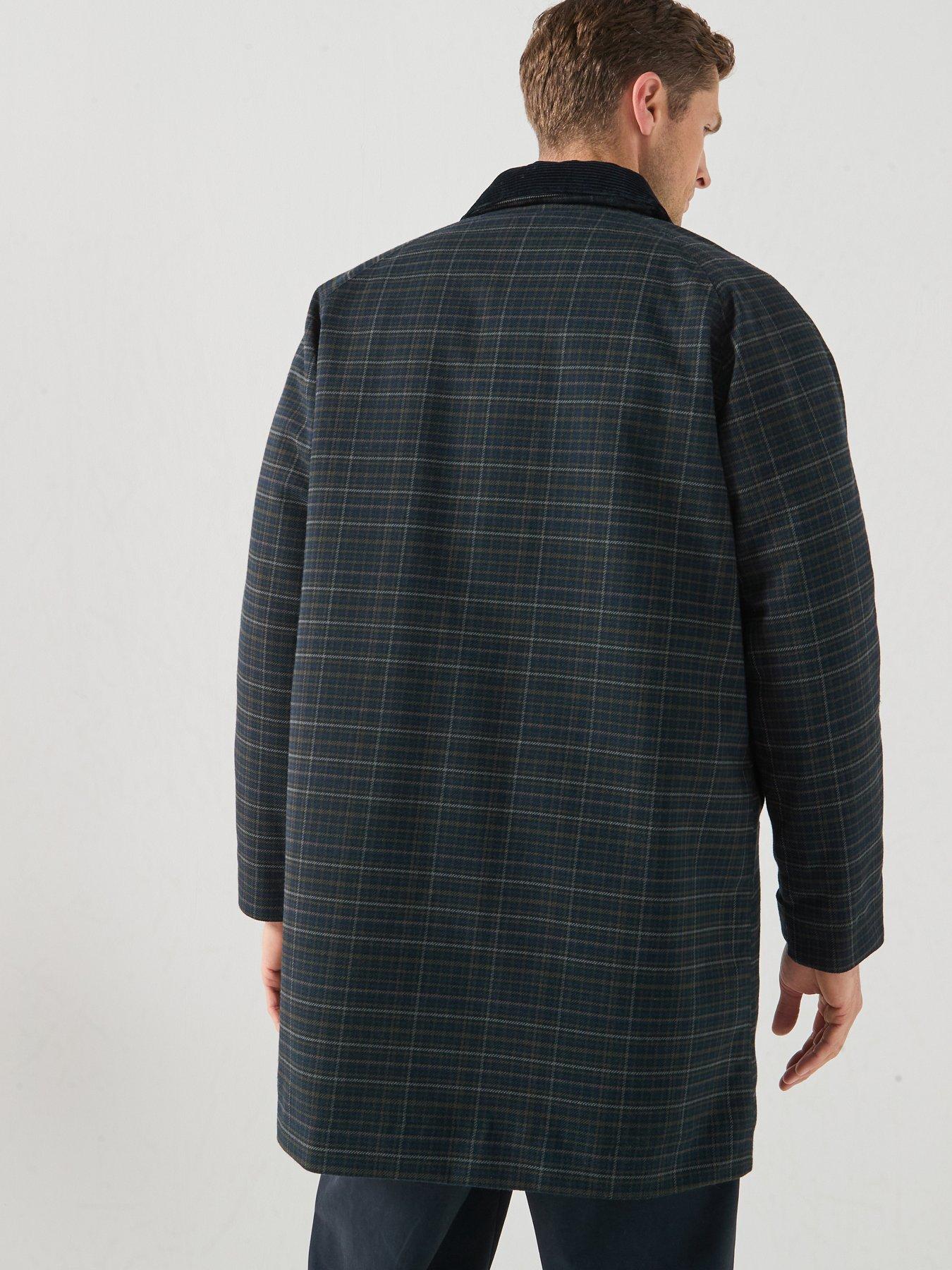 Image 2 of 5 of Barbour Winter Tartan Lorden Waterproof Mac - Navy