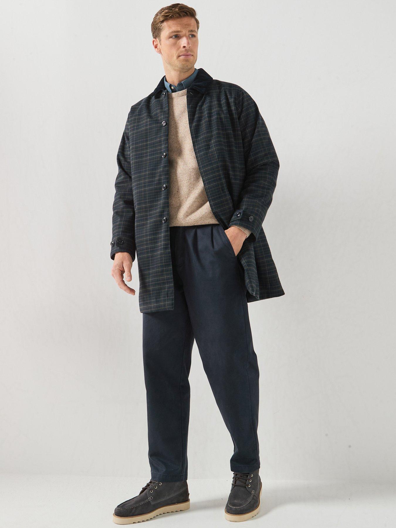 Image 3 of 5 of Barbour Winter Tartan Lorden Waterproof Mac - Navy