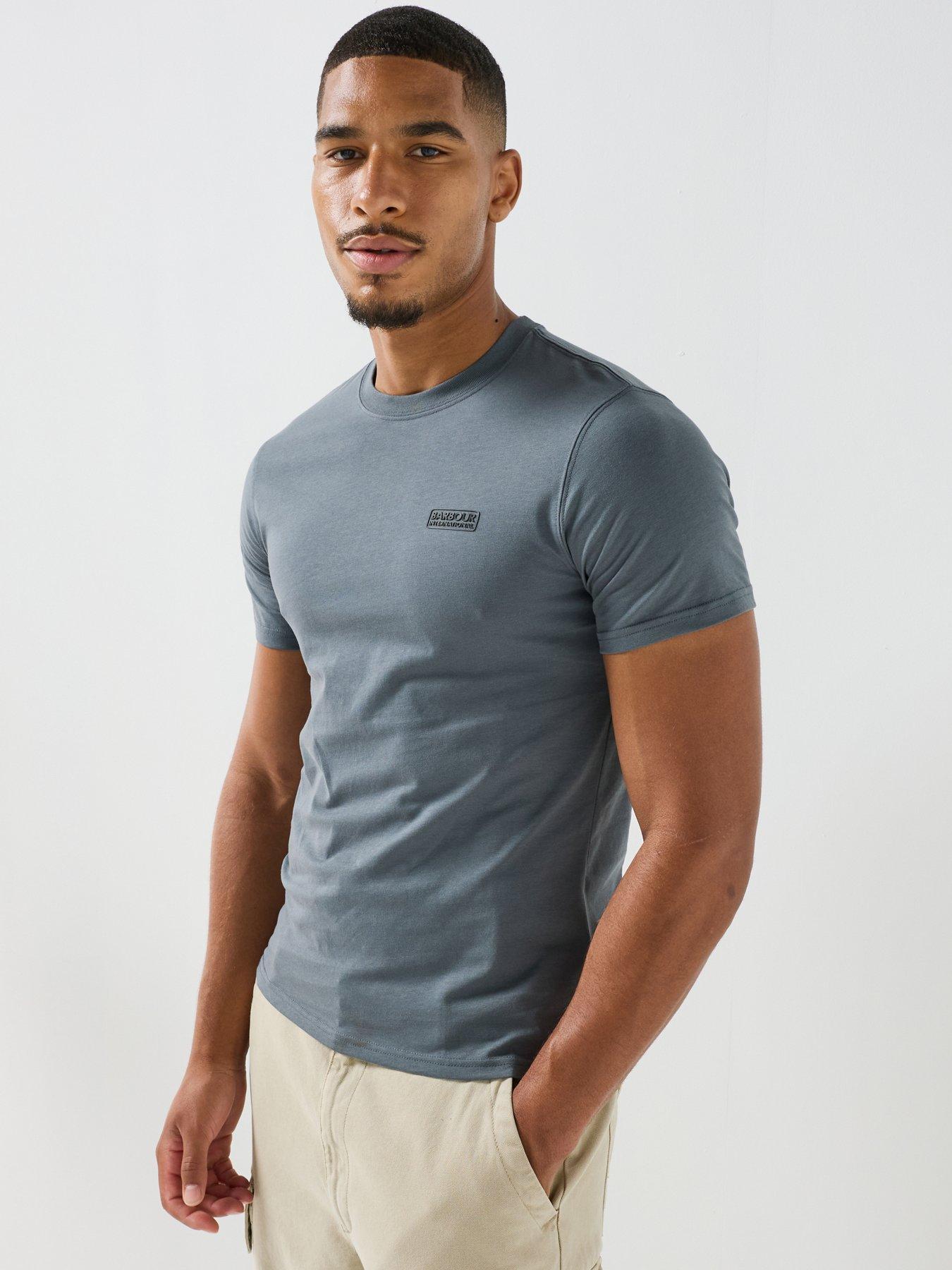 Image 1 of 4 of Barbour International Small Logo T-Shirt - Grey