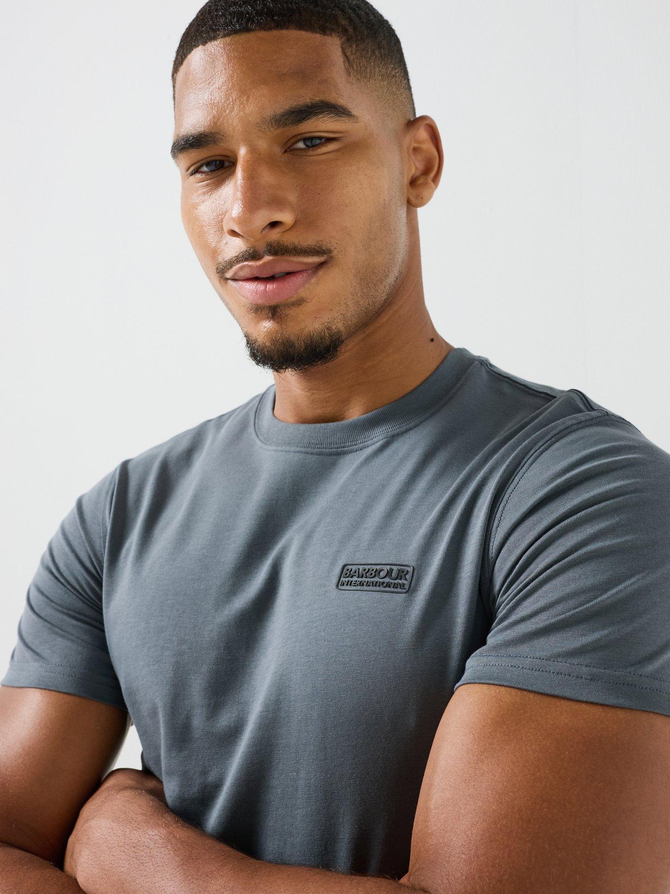 Image 4 of 4 of Barbour International Small Logo T-Shirt - Grey