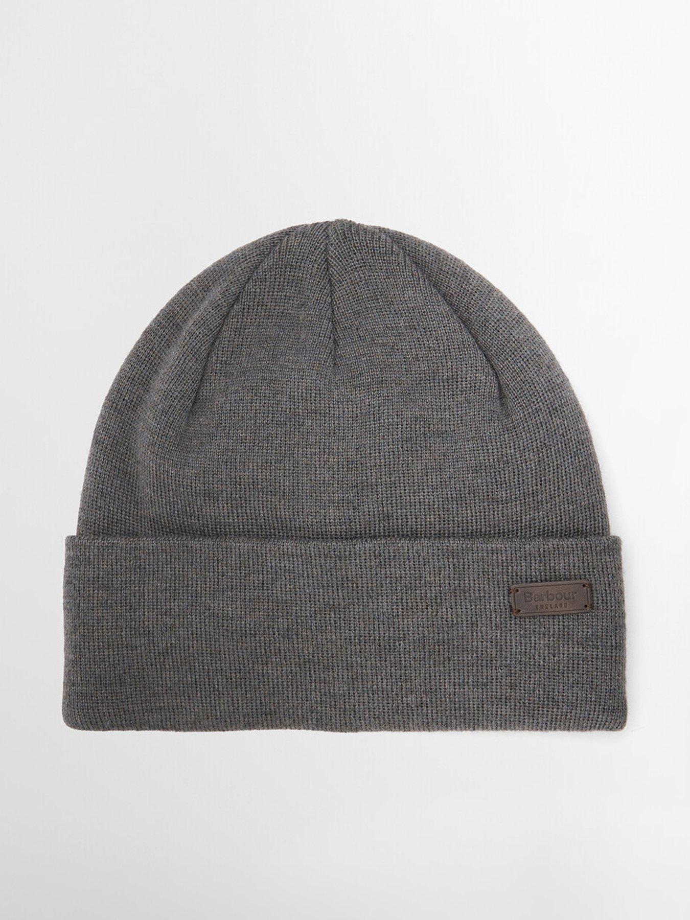 Image 1 of 4 of Barbour Mens Healey Soft Knit Beanie Hat - Grey