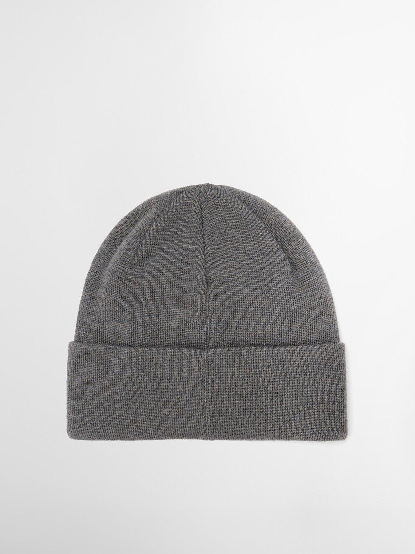 Image 2 of 4 of Barbour Mens Healey Soft Knit Beanie Hat - Grey