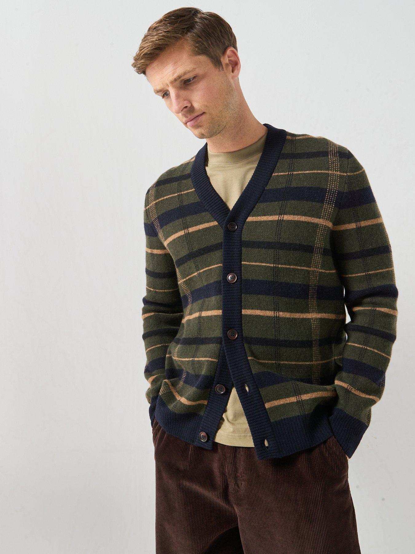 Image 4 of 6 of Barbour Men's Kane Knitted Cardigan - Navy