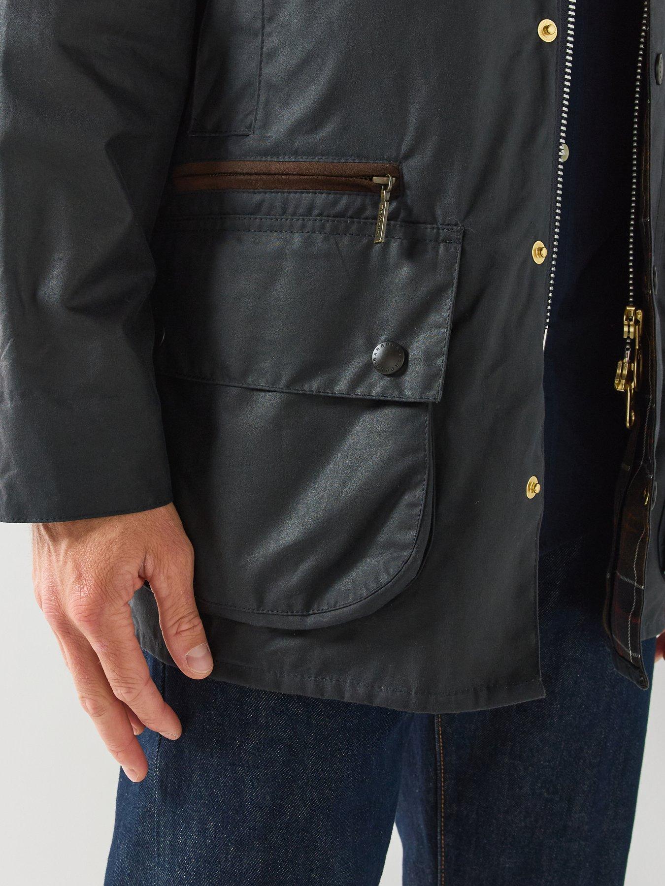 Image 6 of 6 of Barbour Mens Icons Beaufort Wax Jacket - Navy