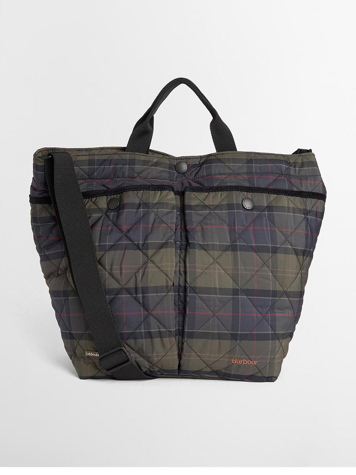 Barbour Shadow Tartan Liddesdale Tote Bag - Green