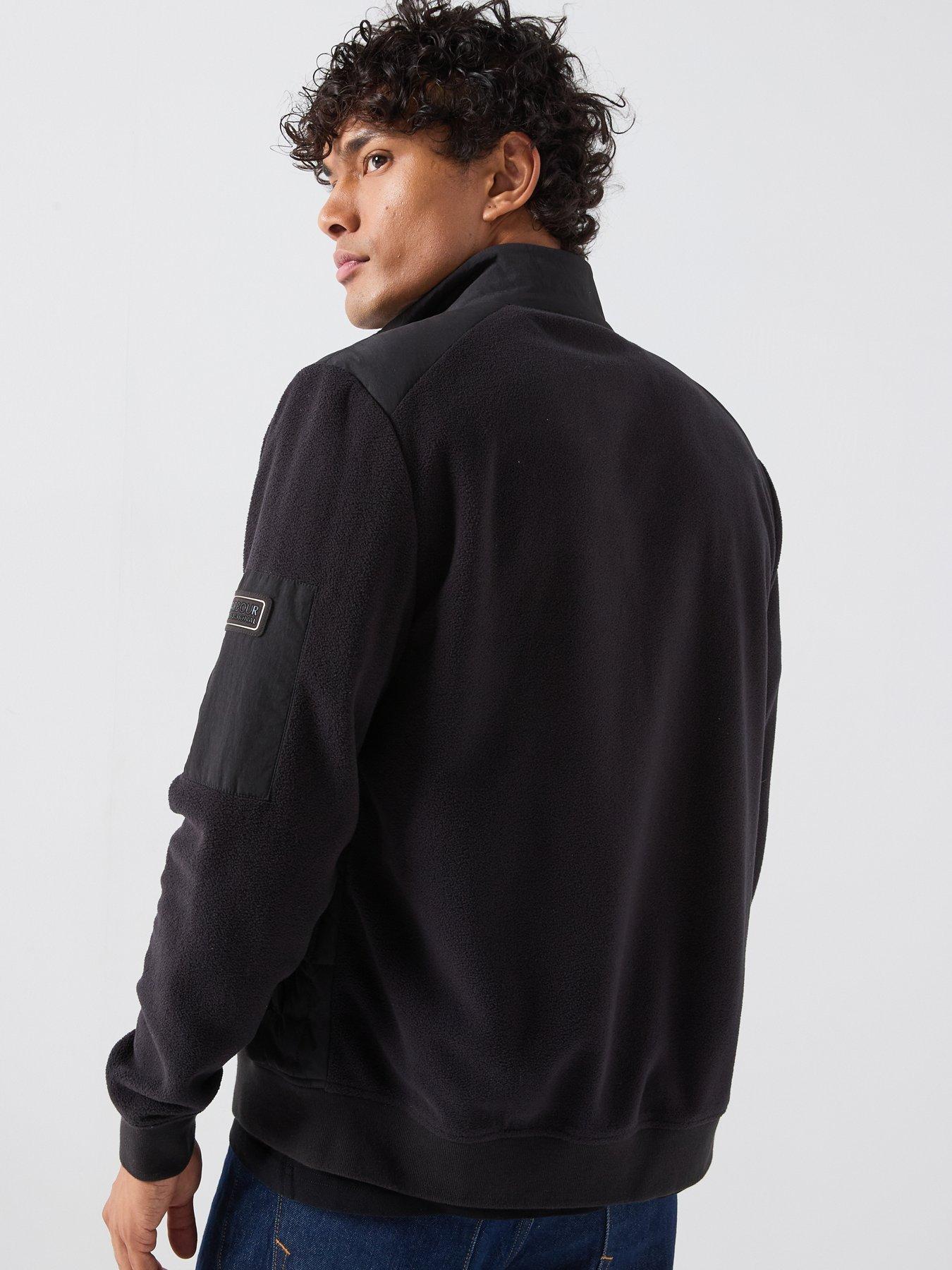 Image 2 of 6 of Barbour International Burnhope Quilted Sweat - Black